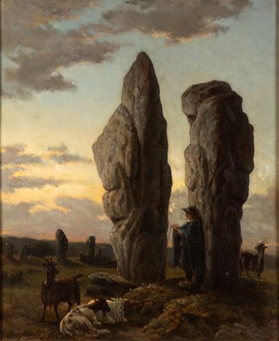 Paesaggio, olio su tela