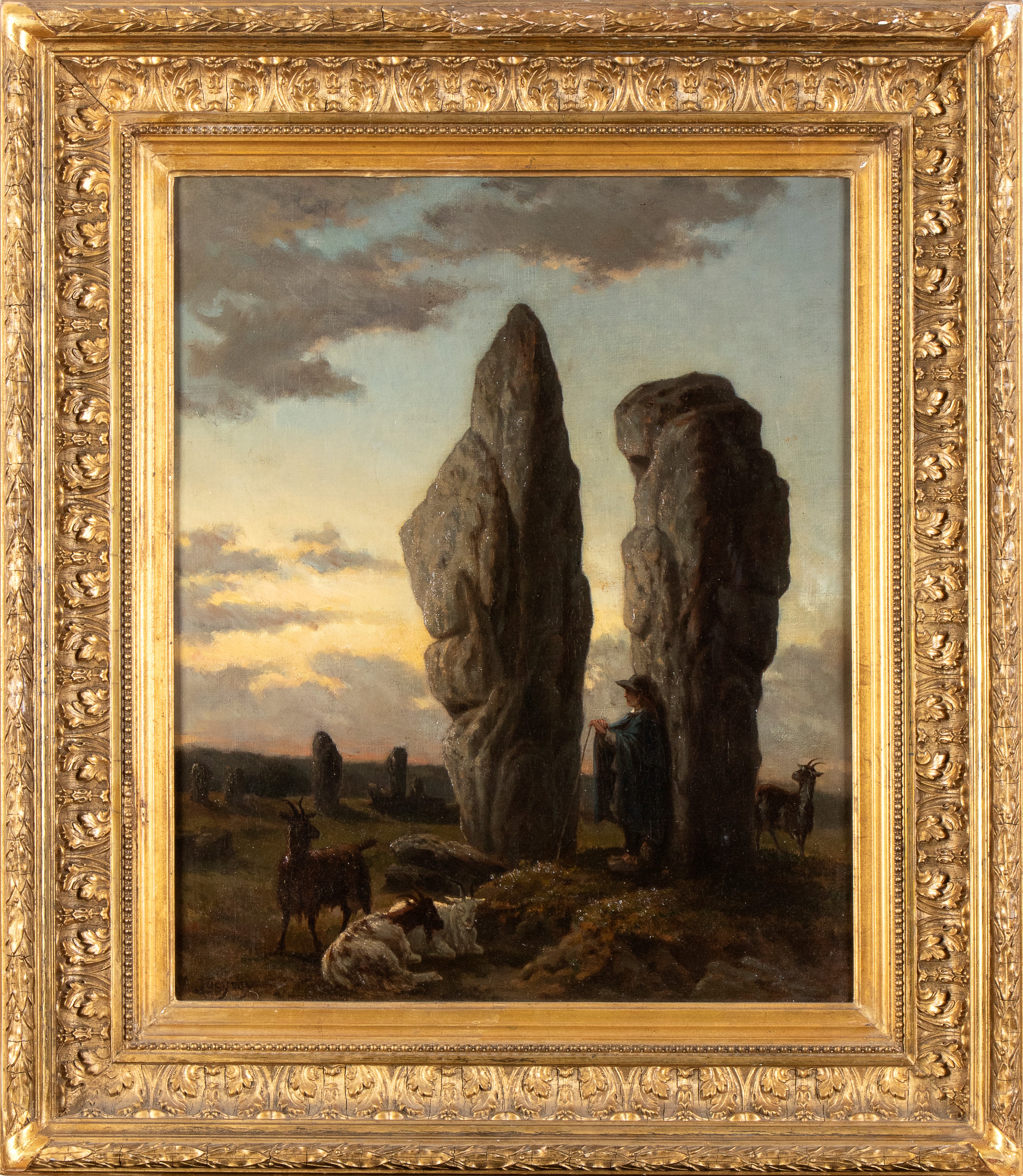 Armand Queyroy - Paesaggio, olio su tela