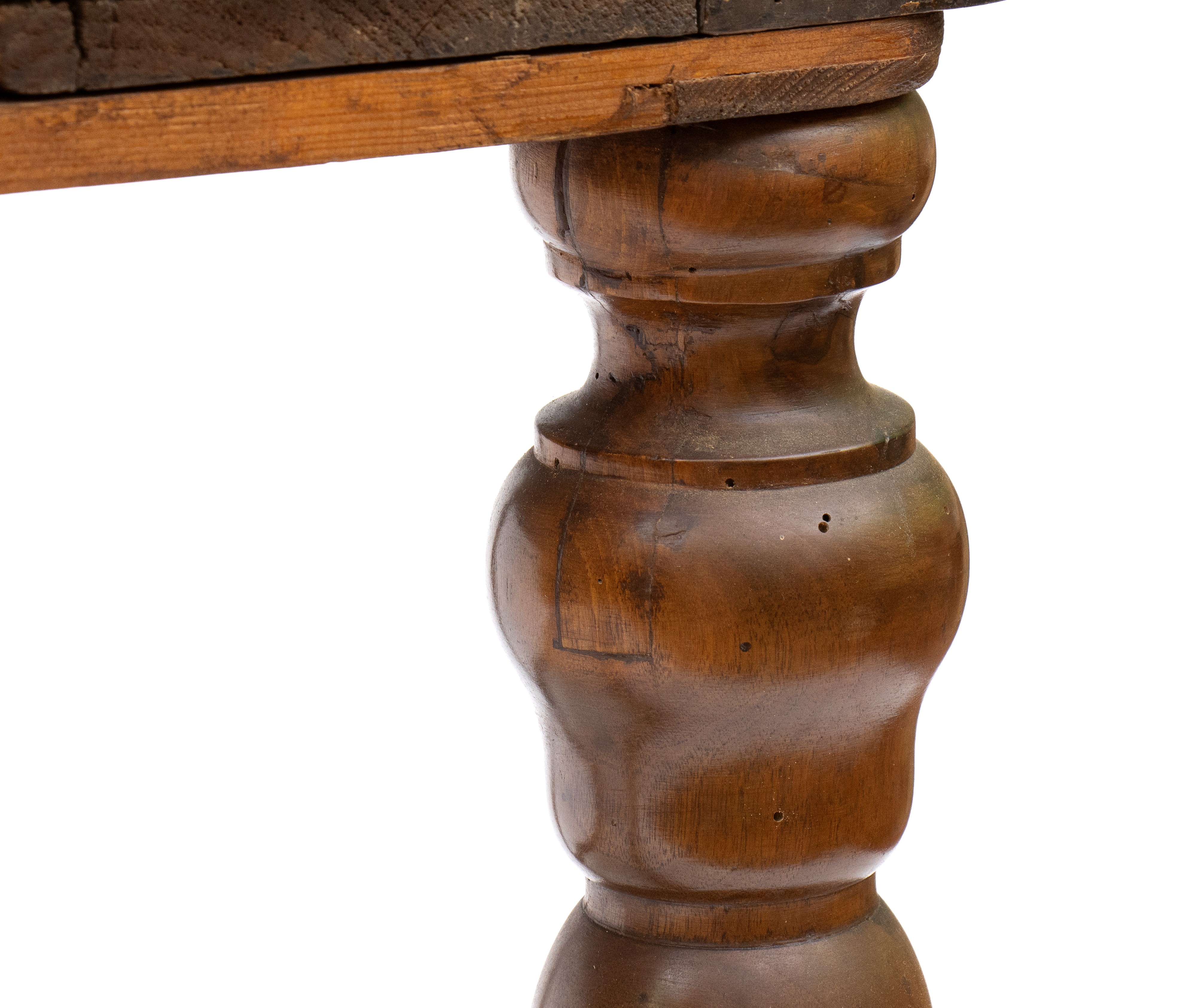 Scrittoio intarsiato con alzata, in noce