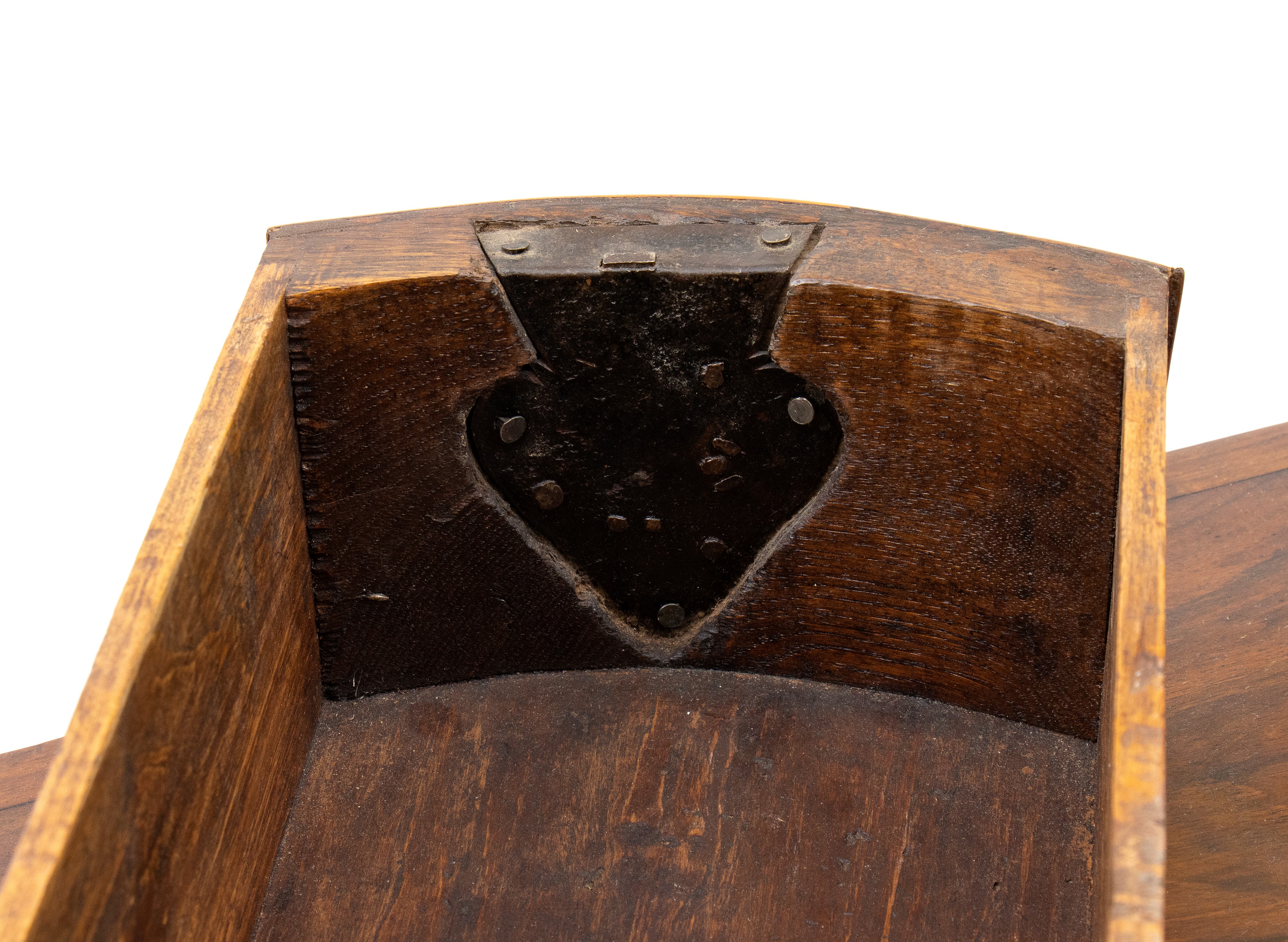 Scrittoio intarsiato con alzata, in noce