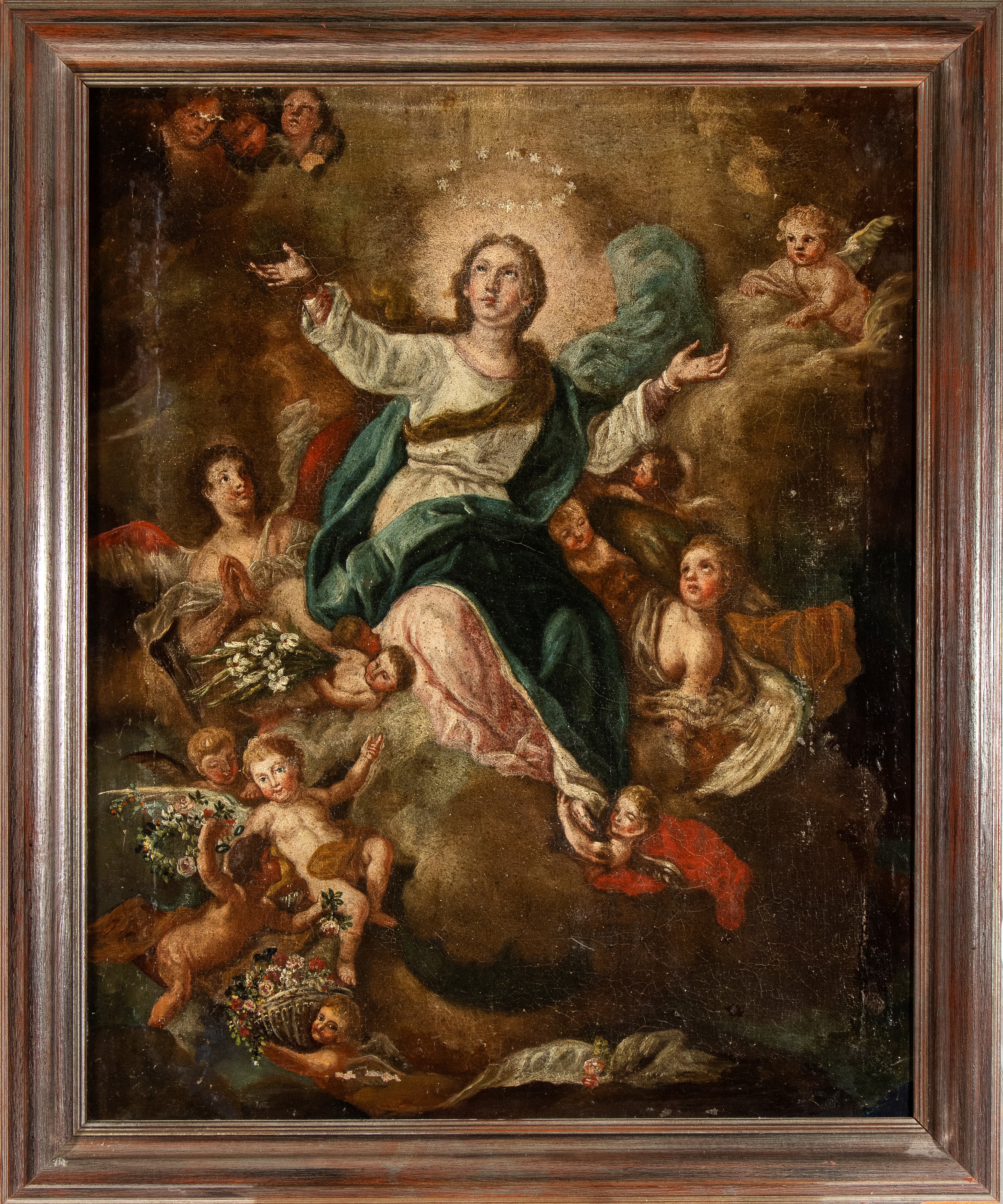 Olio su tela Assunzione