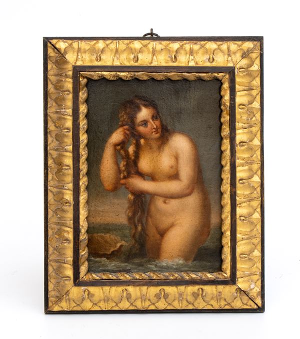 Dipinto olio su tavola Venere
