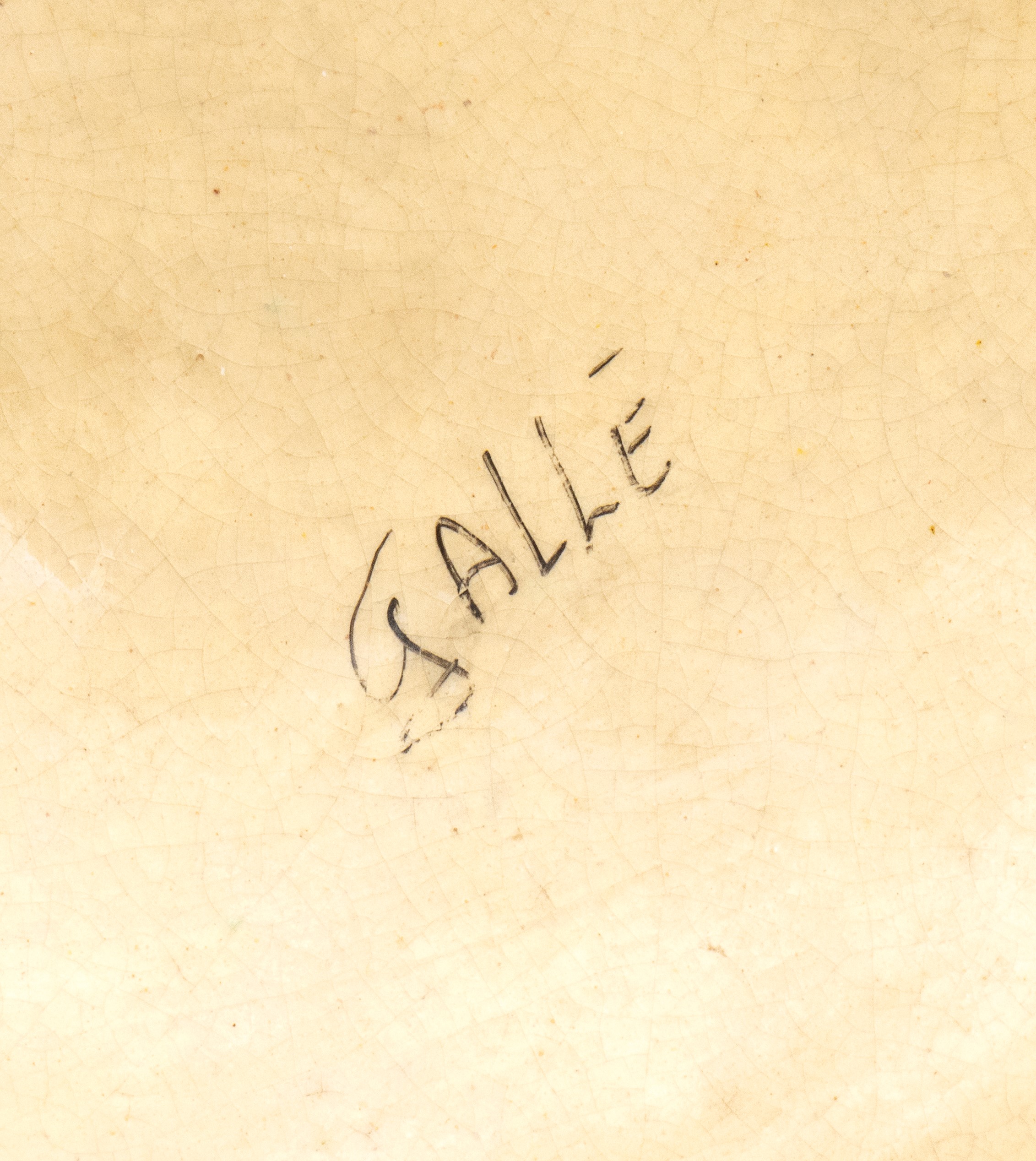 Coppia di candelieri in ceramica firmata “Gallé” – Saint-Honoré-les-Bains