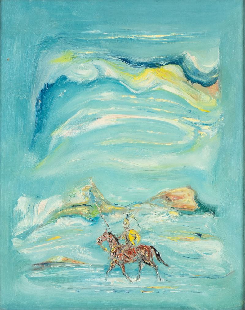 Giovanni Stradone - Guardiacosta, olio su tela