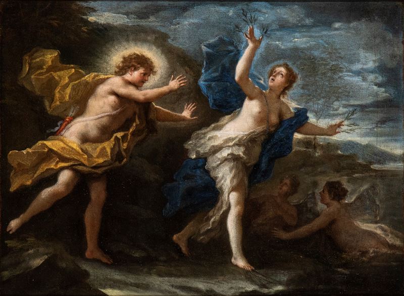 Michele Rocca Michele da Parma o Parmigiano - Apollo e Dafne, olio su tela
