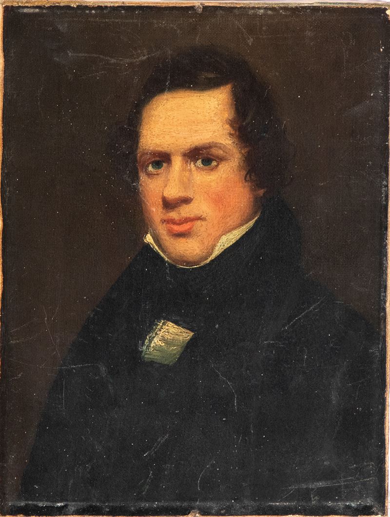 Autore ignoto, Ritratto di notabile, olio su tela