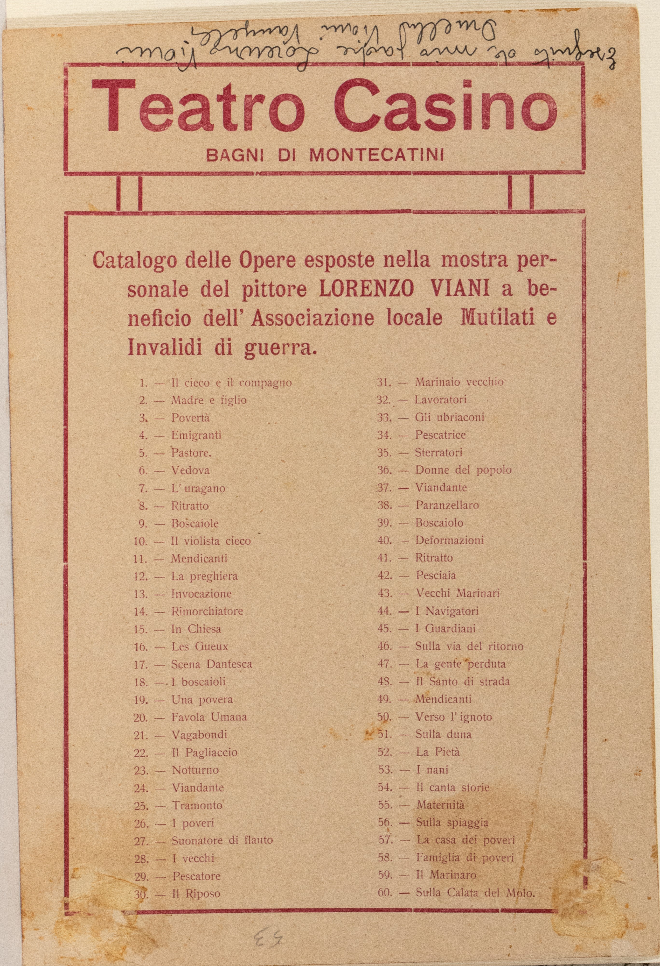 Lorenzo Viani - Figure e vageri, china su carta