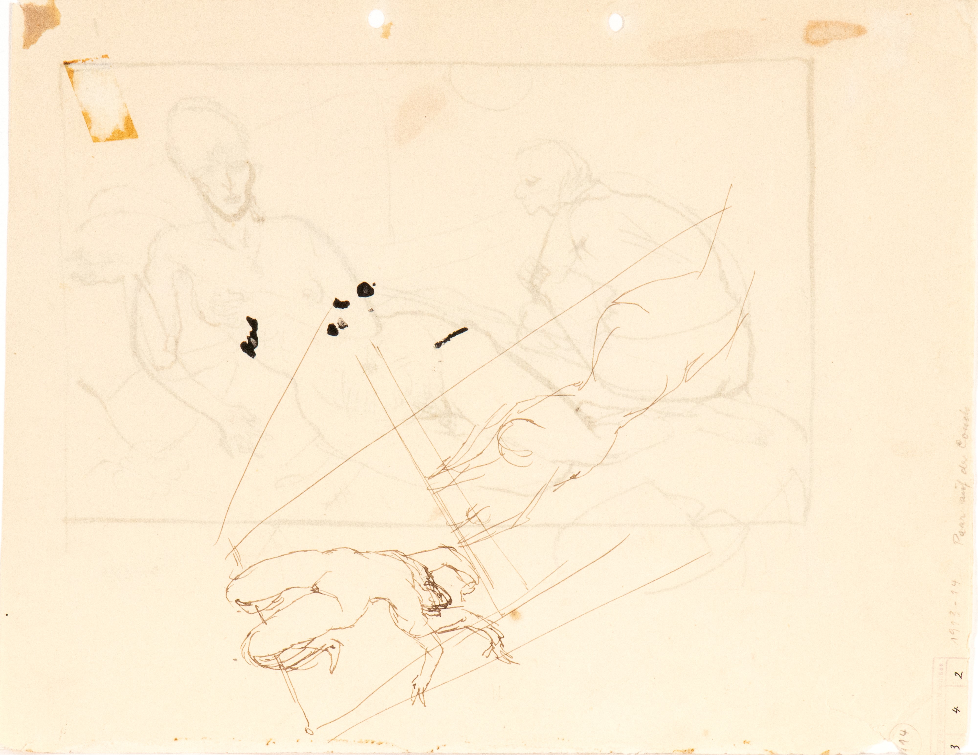 George Grosz - Studio in China su carta