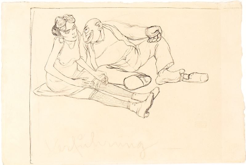 Jules Pascin - Verfuhrung, inchiostro su carta
