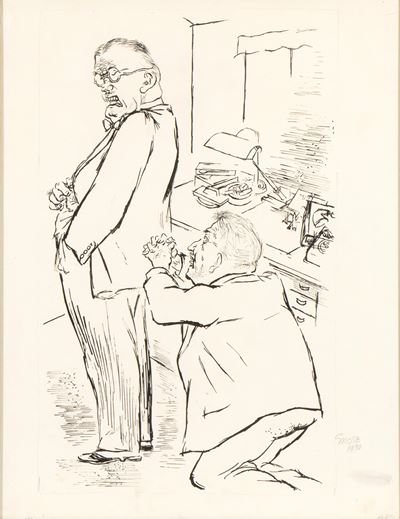 Pleading is case, inchiostro su carta, 1930
