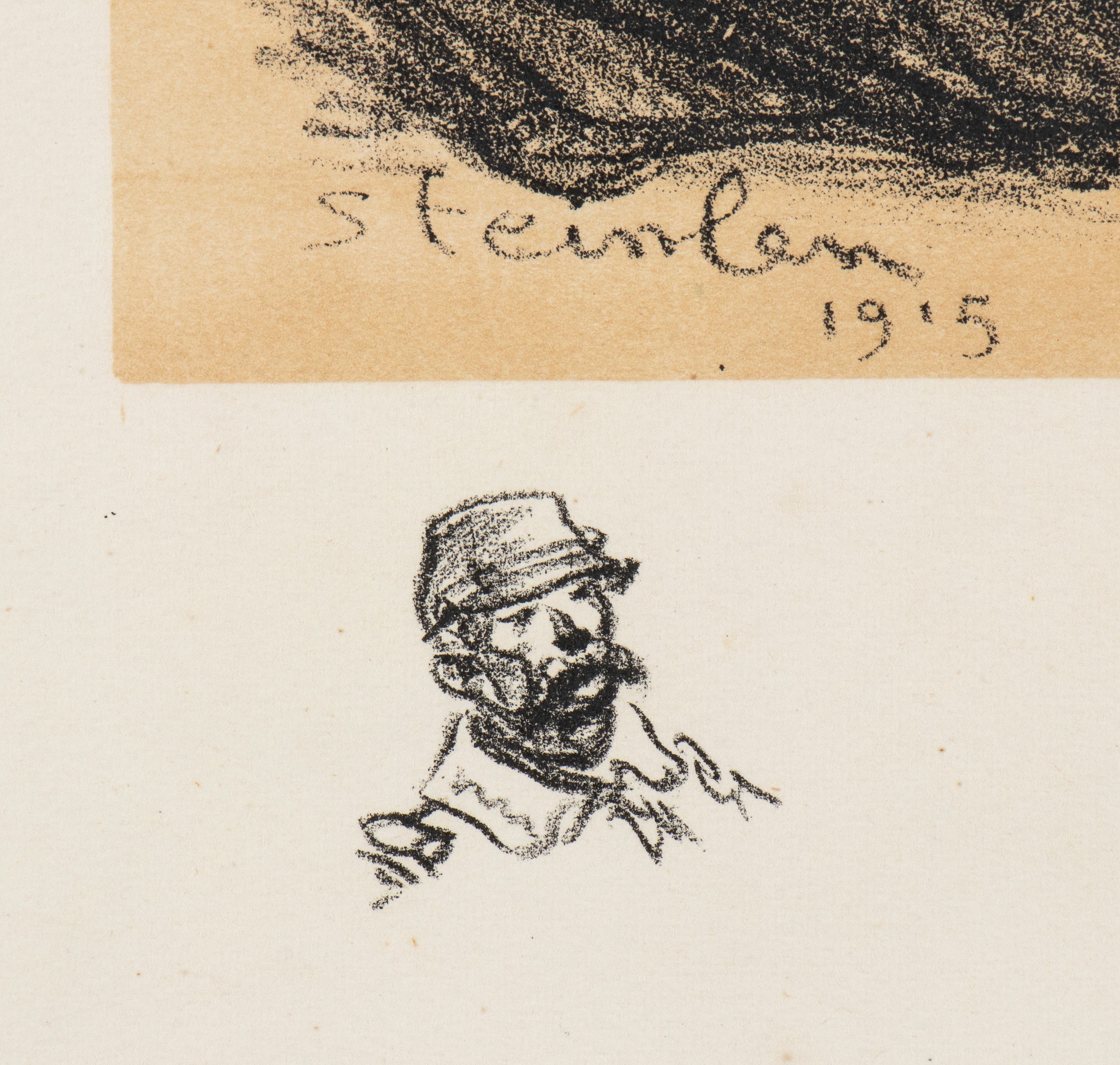 Theophile Alexandre Steinlen - Gli orfani della guerra, litografia su carta