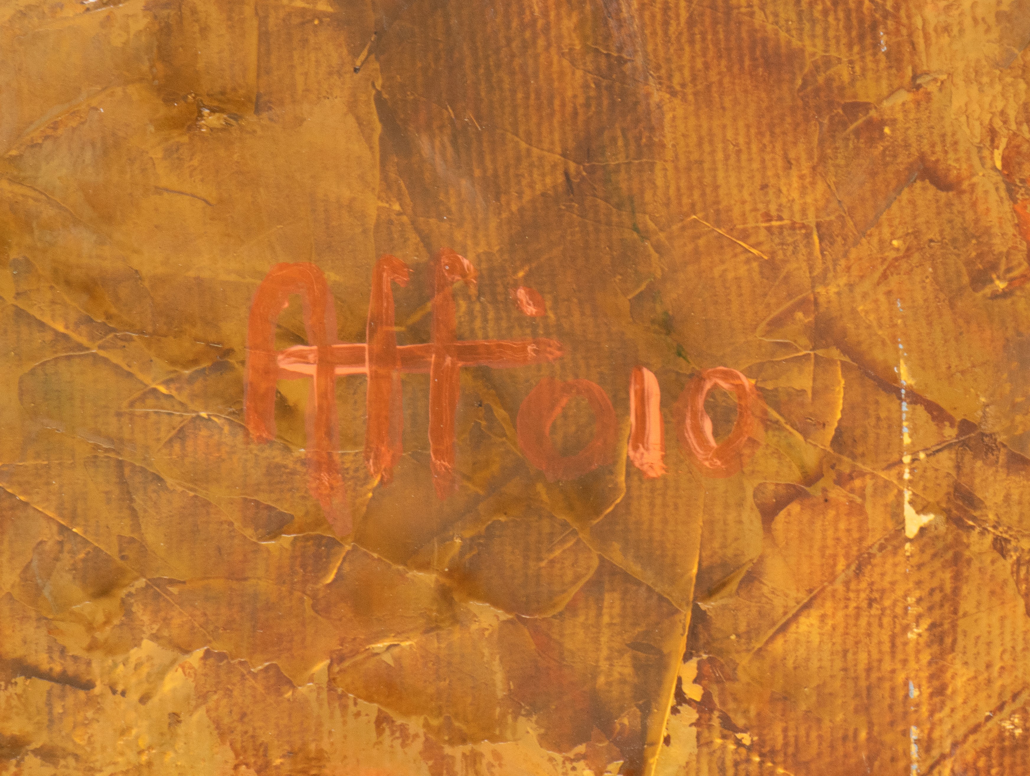 Anonimo - Paesaggio autunnale, olio su tela