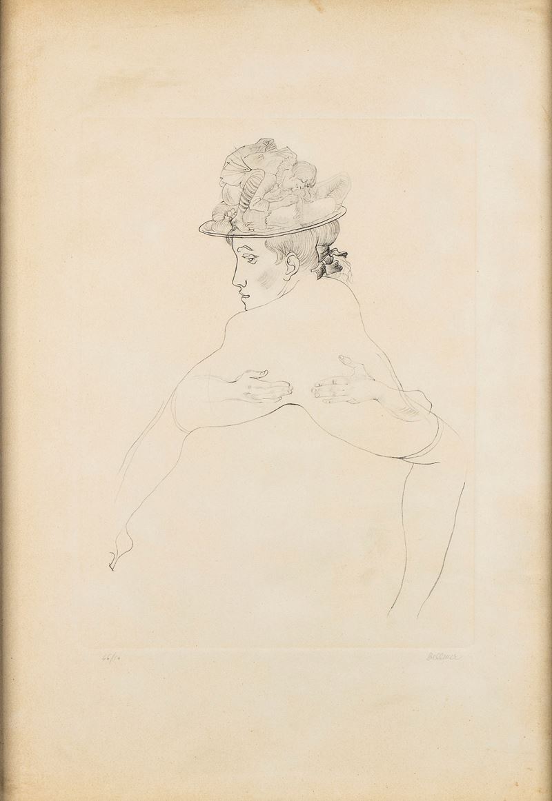 Hans Bellmer - Senza titolo, litografia