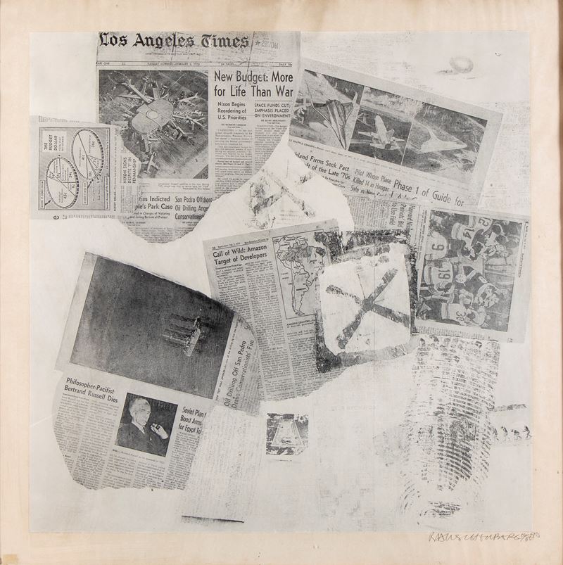 Robert Rauschenberg - Features from Currents - Serigrafia