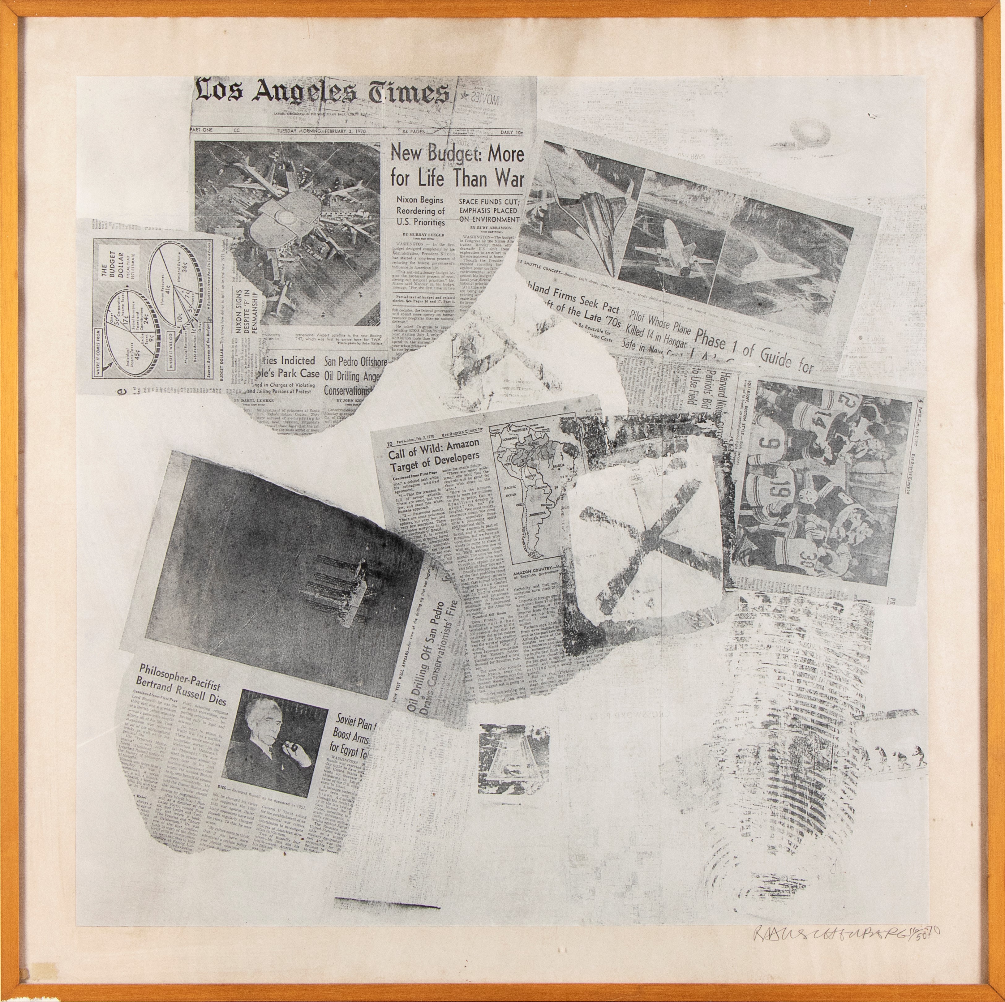 Robert Rauschenberg - Features from Currents - Serigrafia