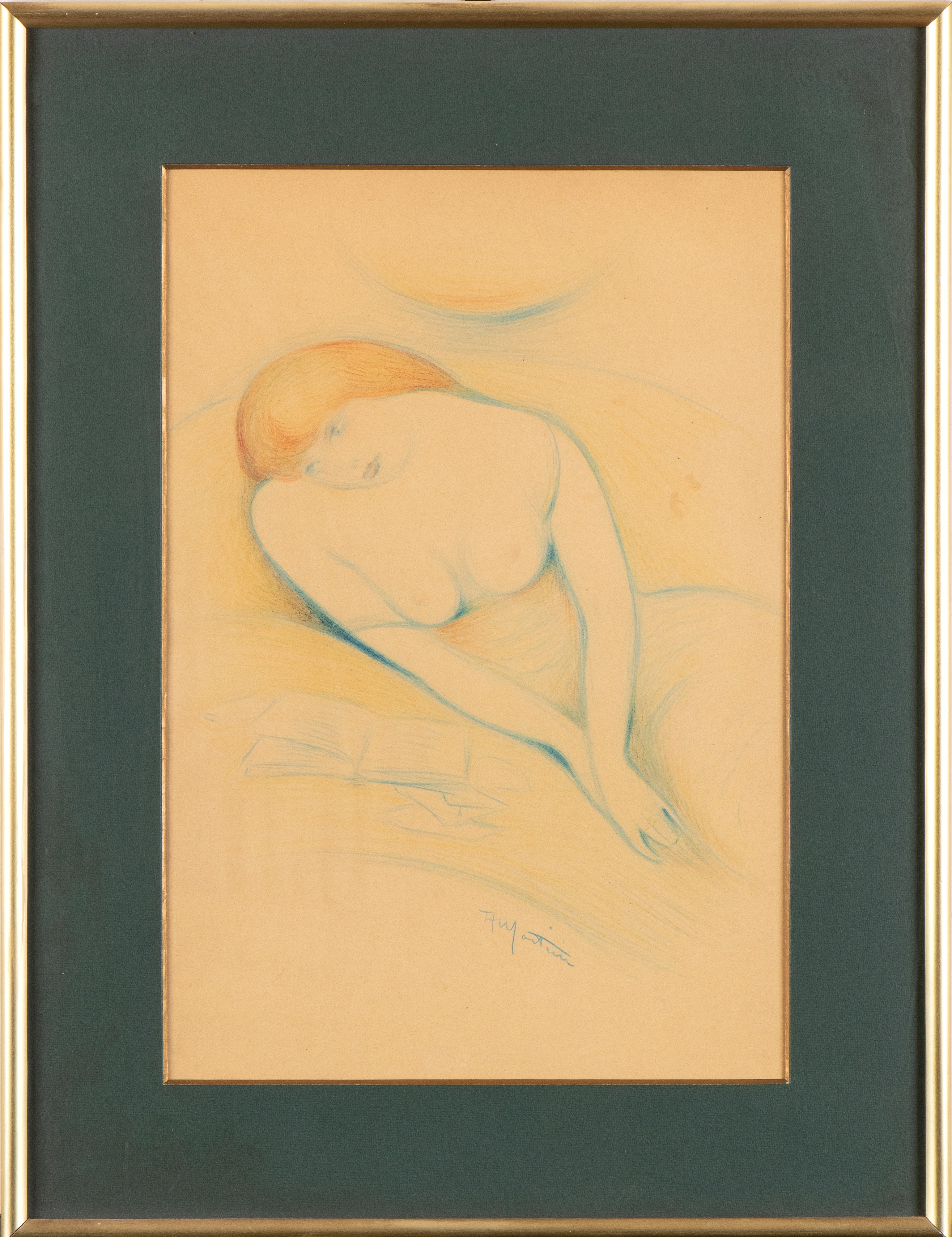 Alberto Martini - Melancolia, pastelli su carta