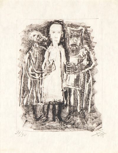 Illustrazione per il Vangelo secondo Matteo di Lutero, litografia su carta