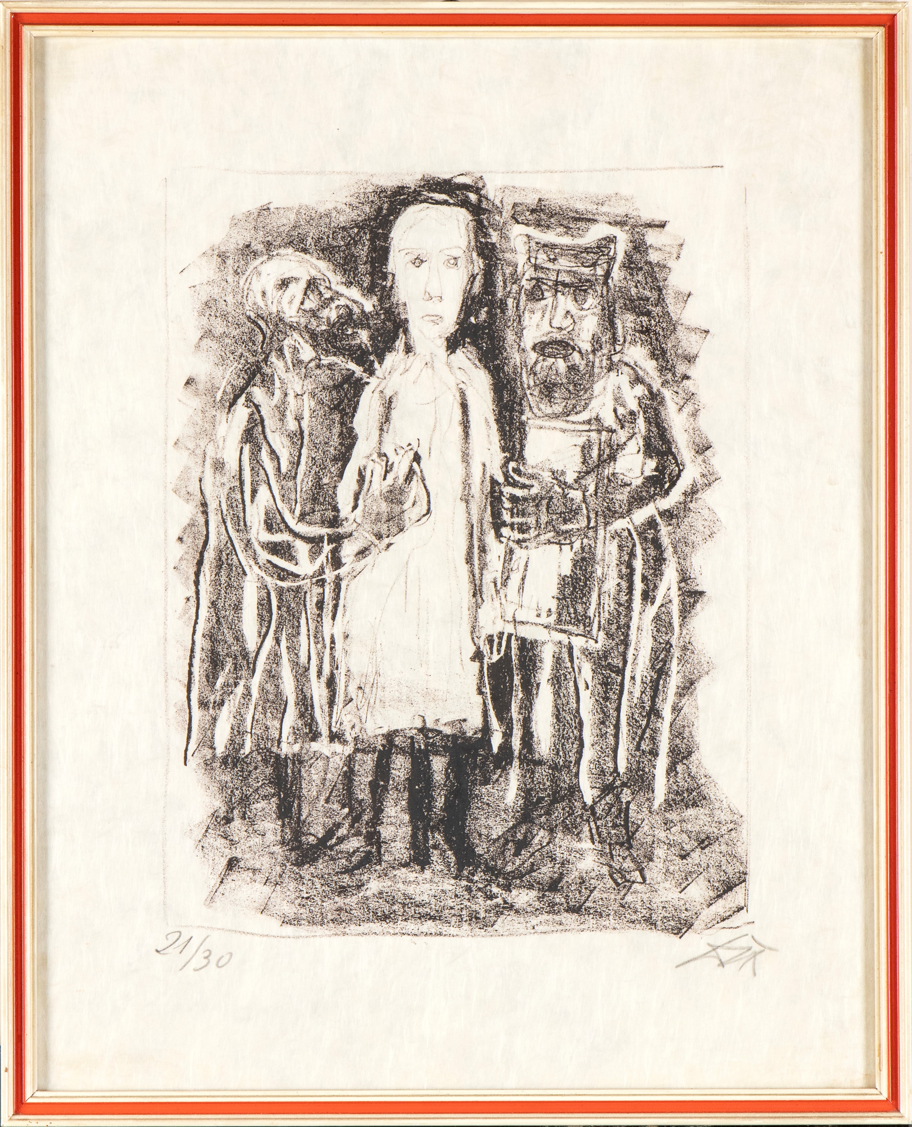 Otto DIX - Illustrazione per il Vangelo secondo Matteo di Lutero, litografia su carta
