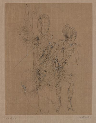 Les Marionnettes, Litografia su carta