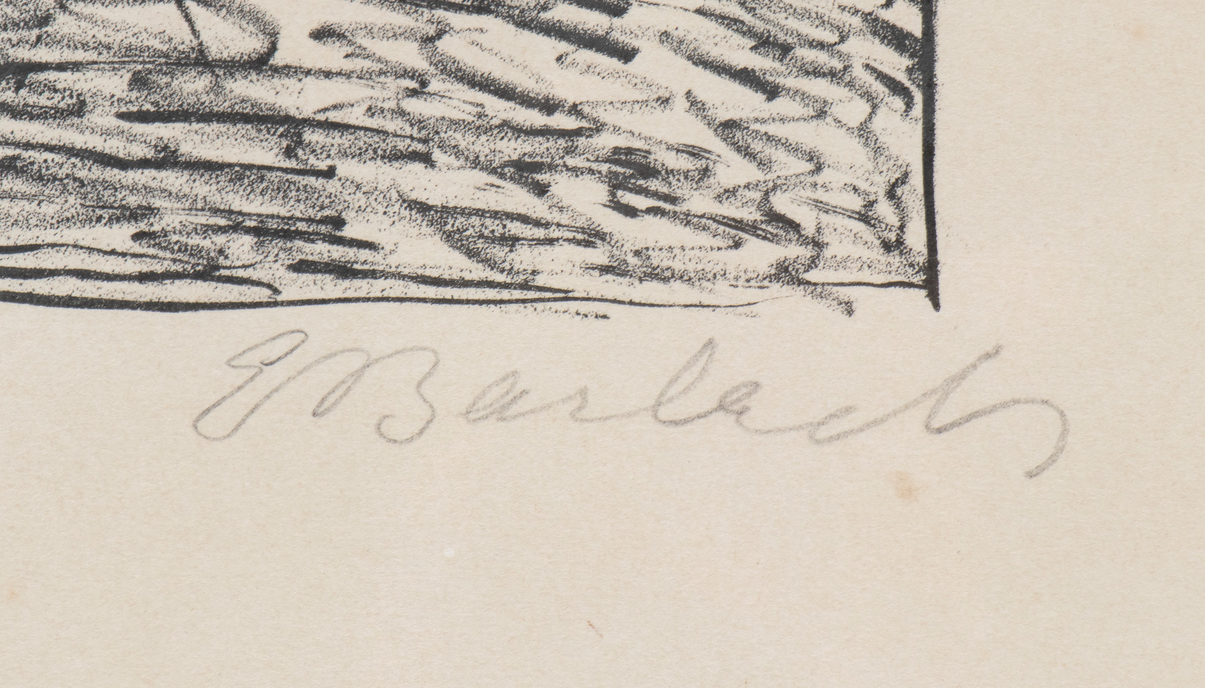 Ernst Barlach - Mit fremder schuld beladen (Litografia su carta)