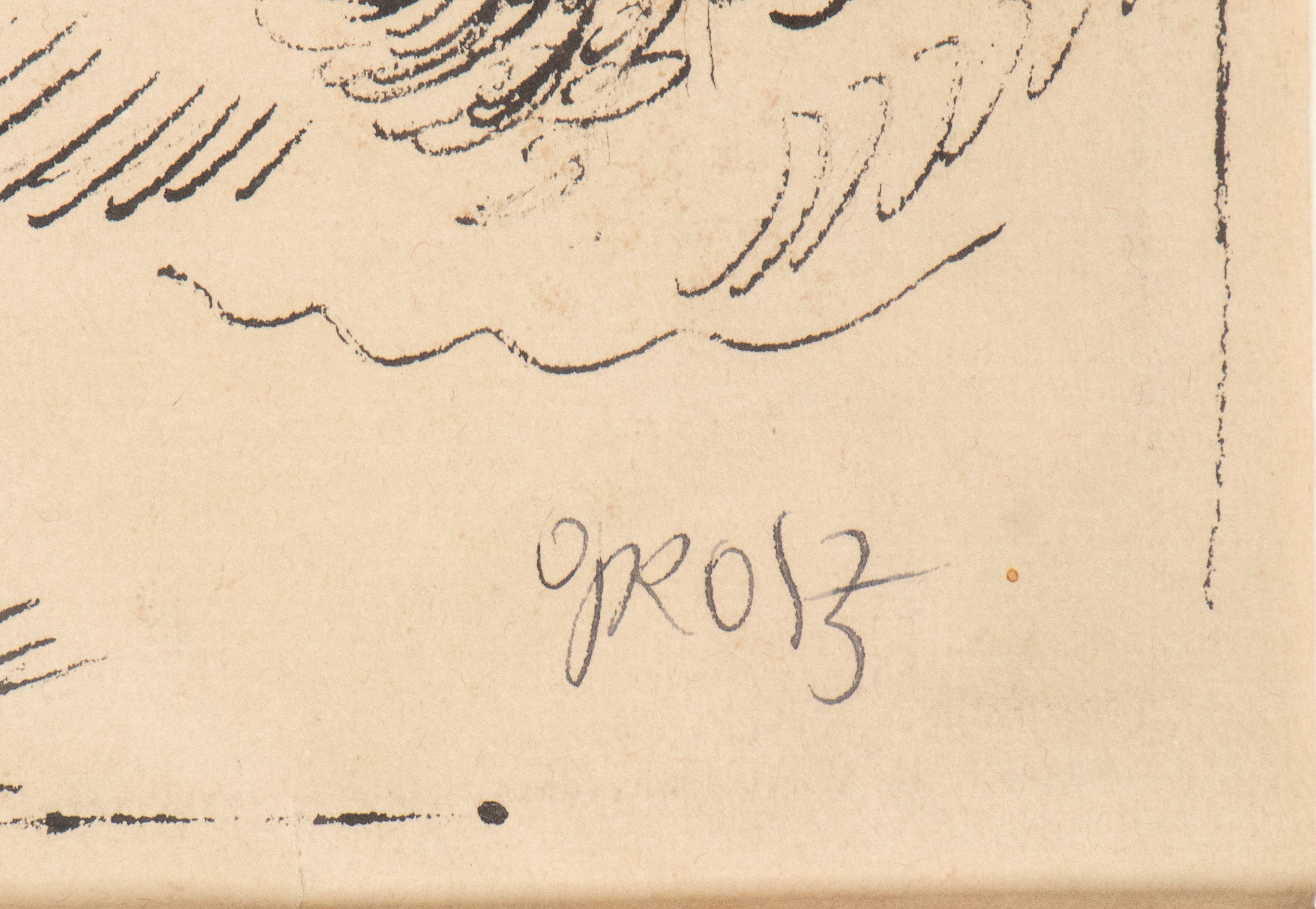 George Grosz - Guerra civile spagnola, penna e inchiostro su carta