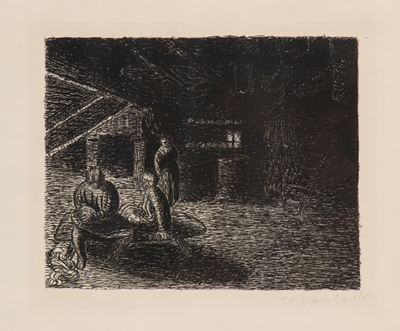 Der Seufzerstein, litografia