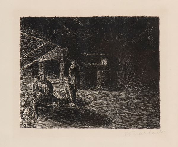 ERNST BARLACH - "Der Seufzerstein" for the play "Der tote Tag"