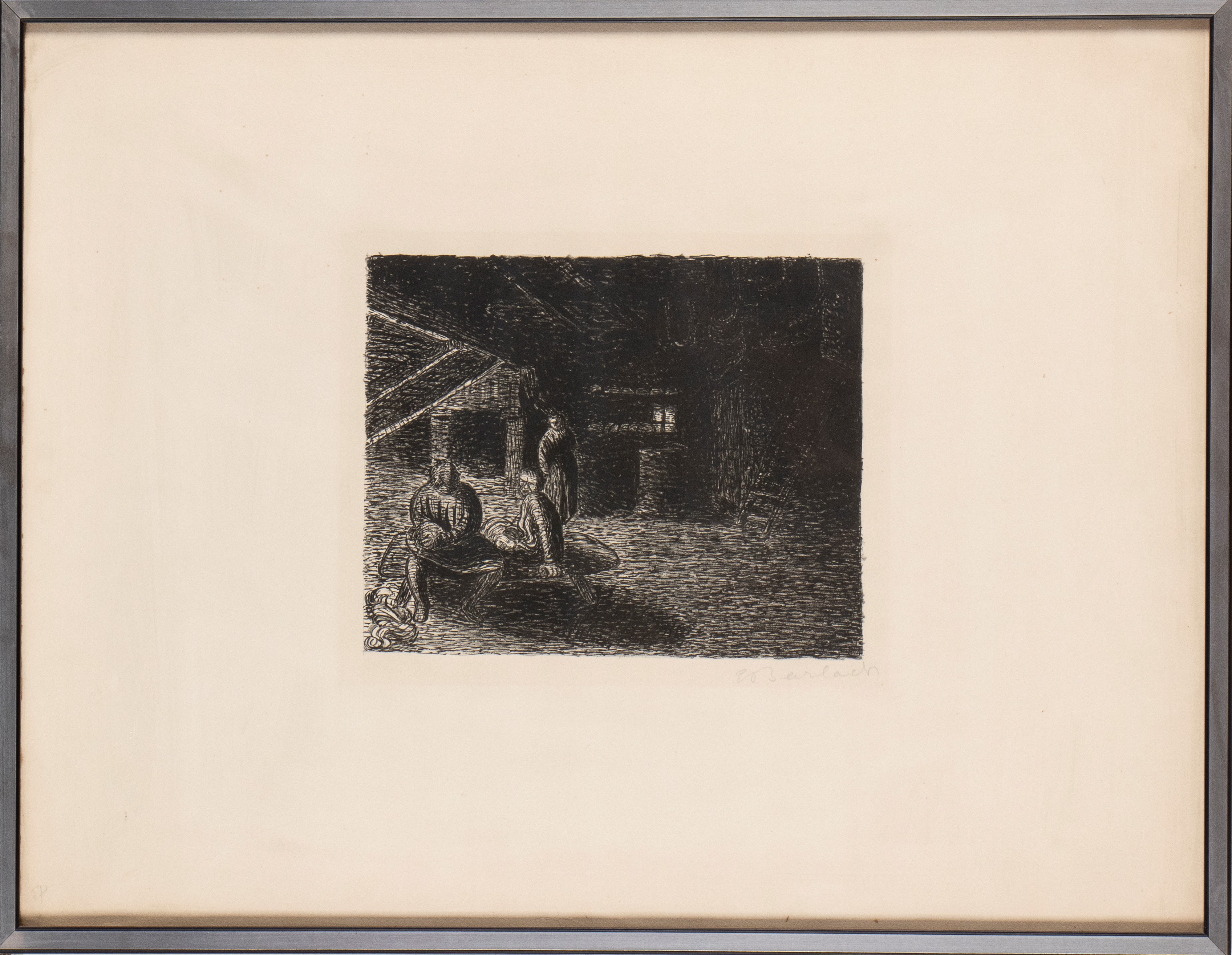 Ernst Barlach - Der Seufzerstein, litografia