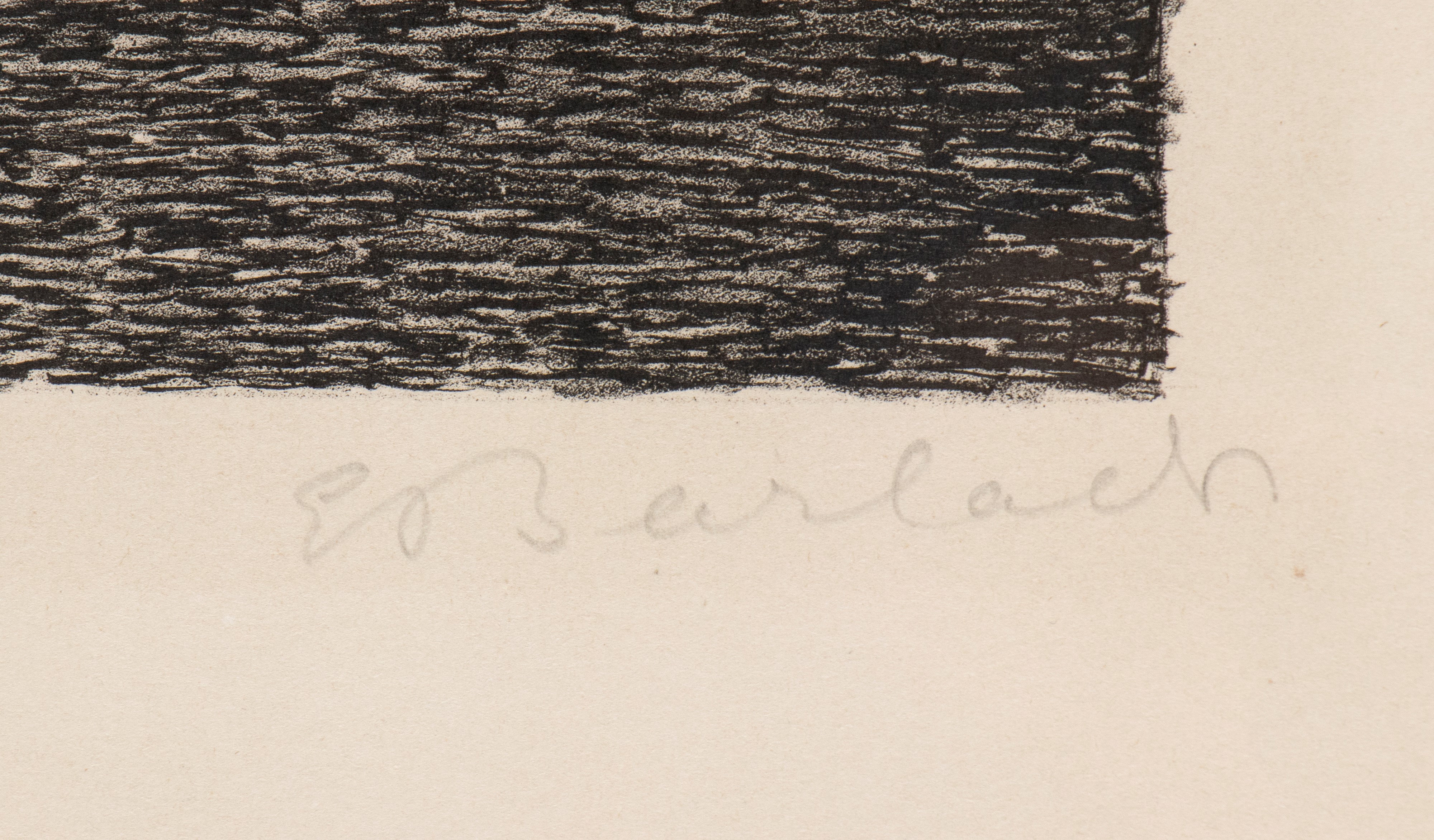 Ernst Barlach - Der Seufzerstein, litografia