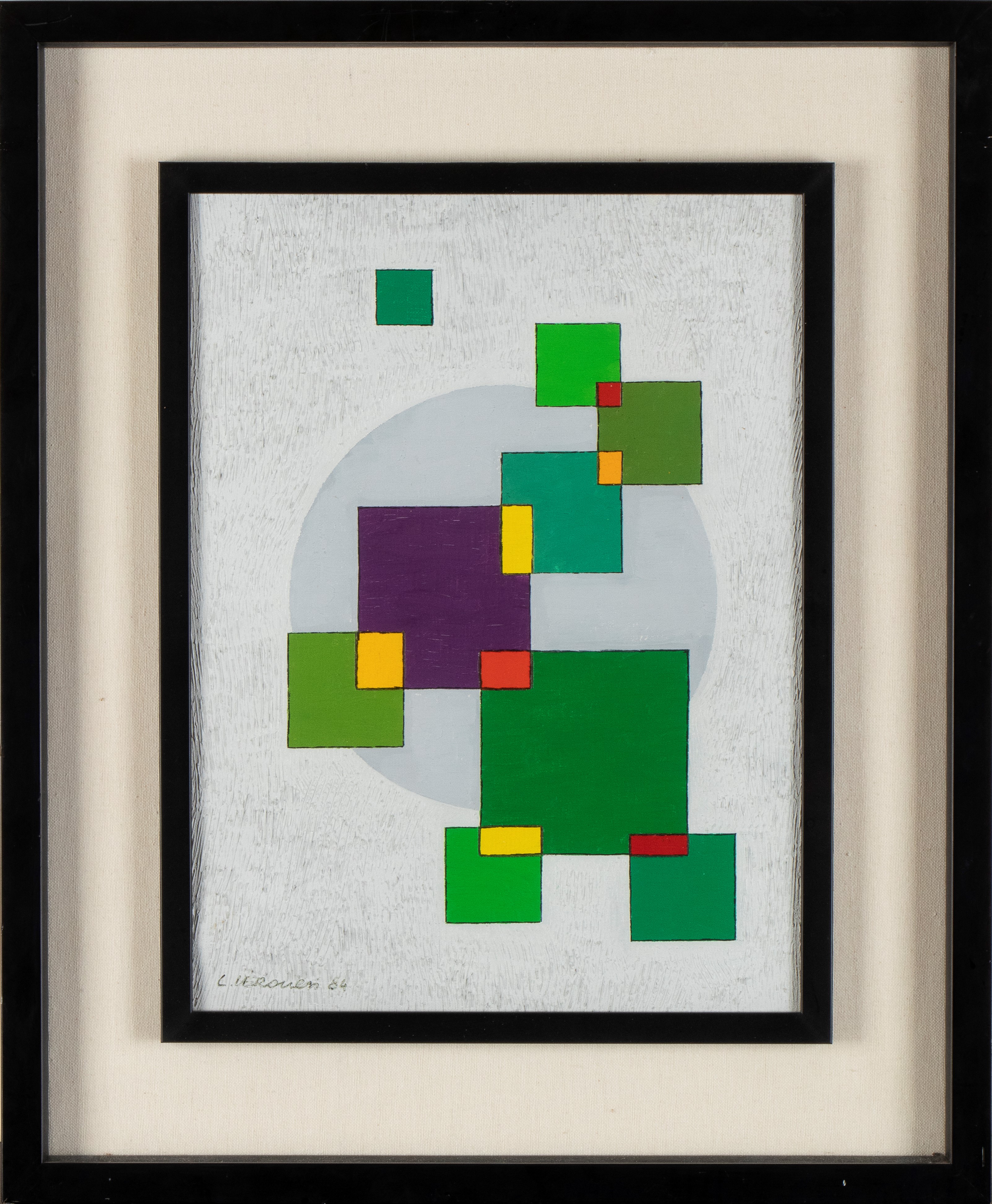 Luigi Veronesi - Composizione X1, olio e matita su tela