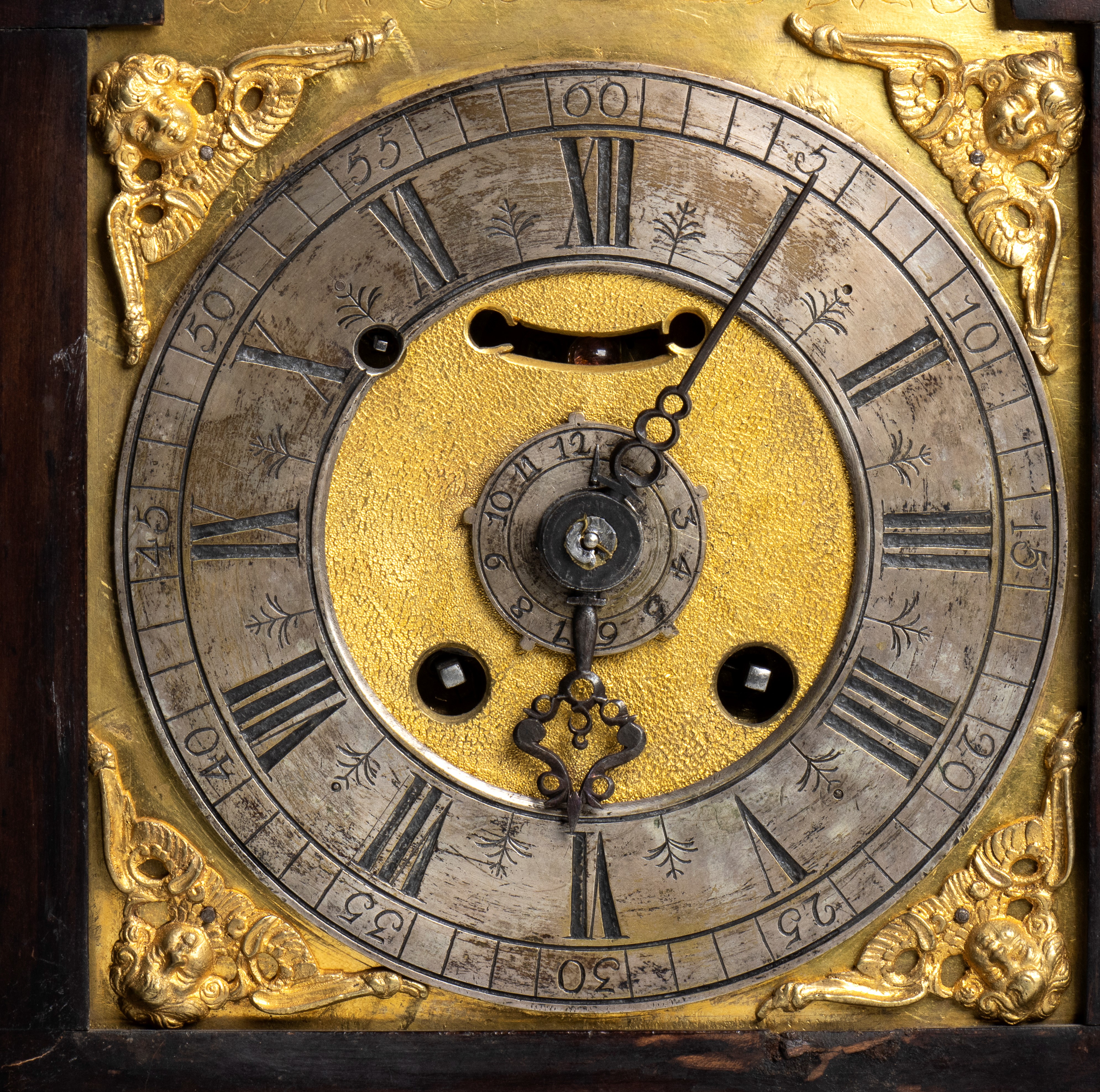 Francesco Muscitelli, Orologio da mensola in legno di palissandro, Roma, metà XVIII secolo