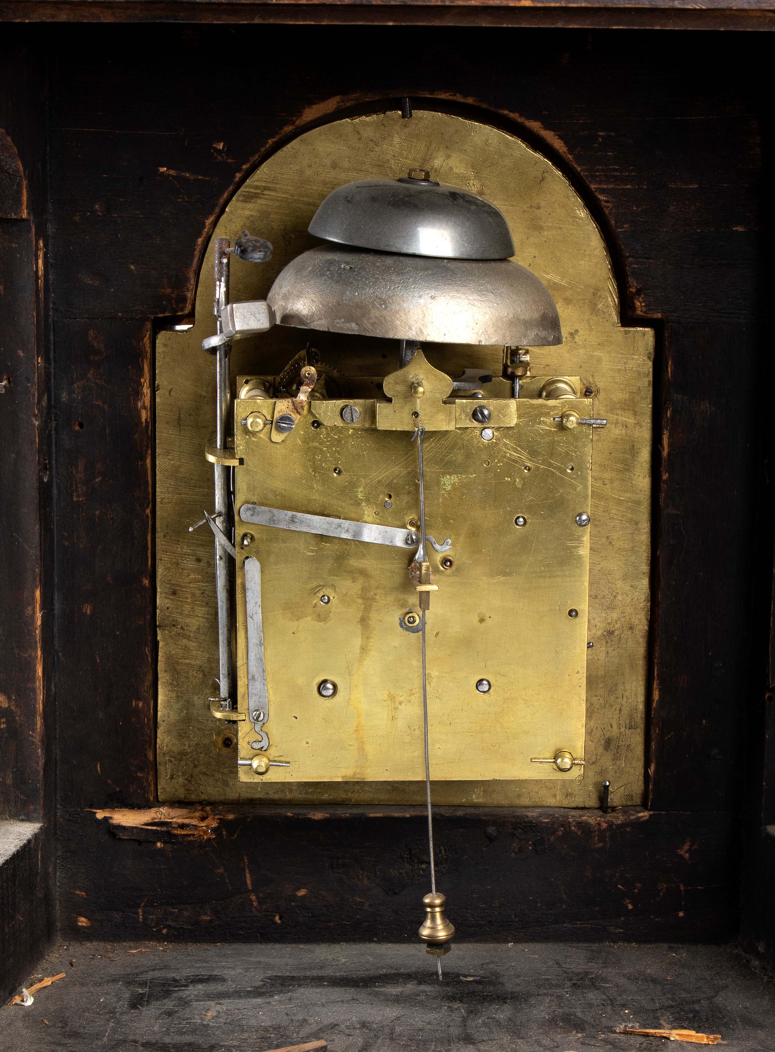 Francesco Muscitelli, Orologio da mensola in legno di palissandro, Roma, metà XVIII secolo