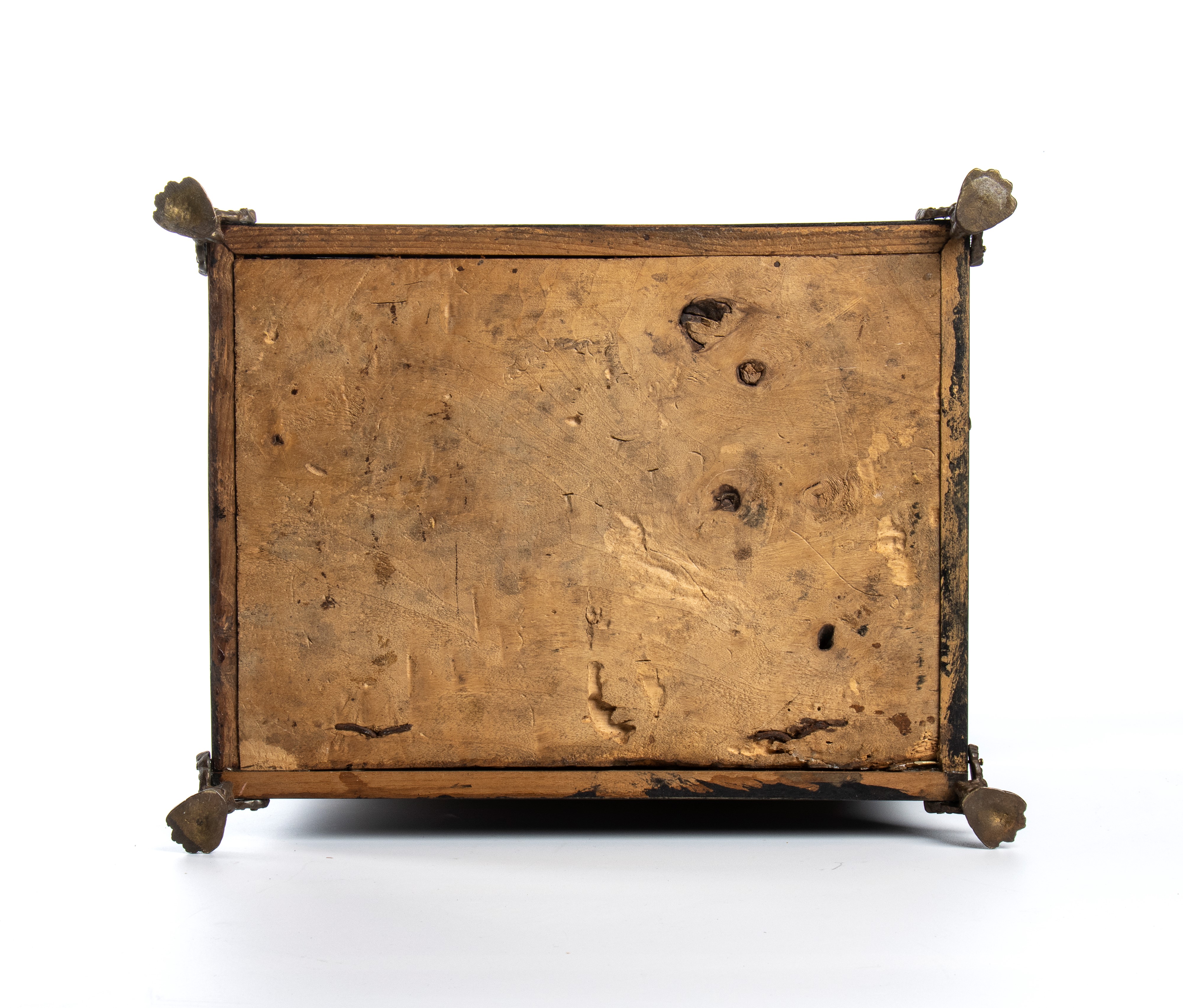 Scrigno in ebano e marmo rosso