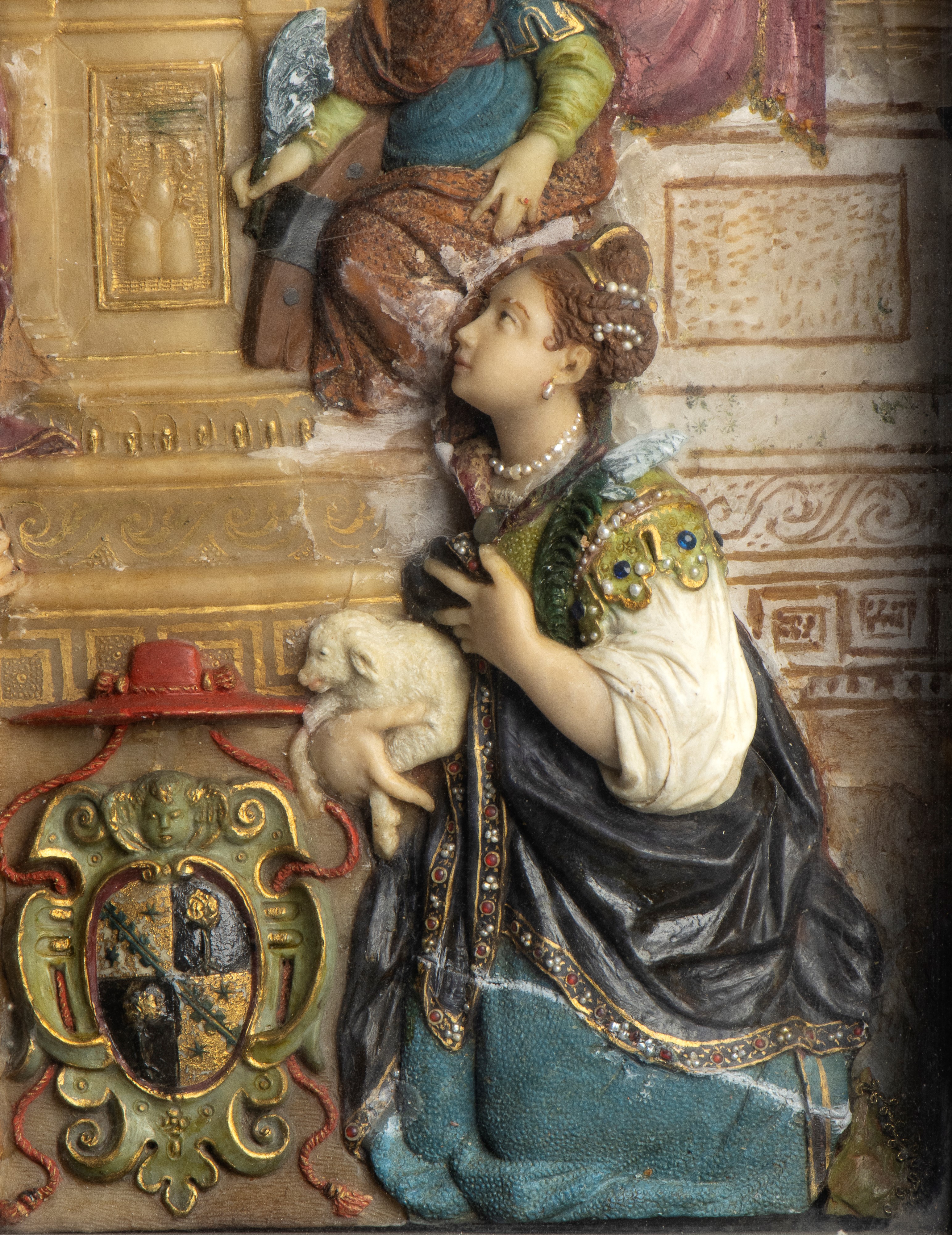 Bassorilievo in cera policroma, in esposizione agli Uffizi fino al 12 aprile 2026