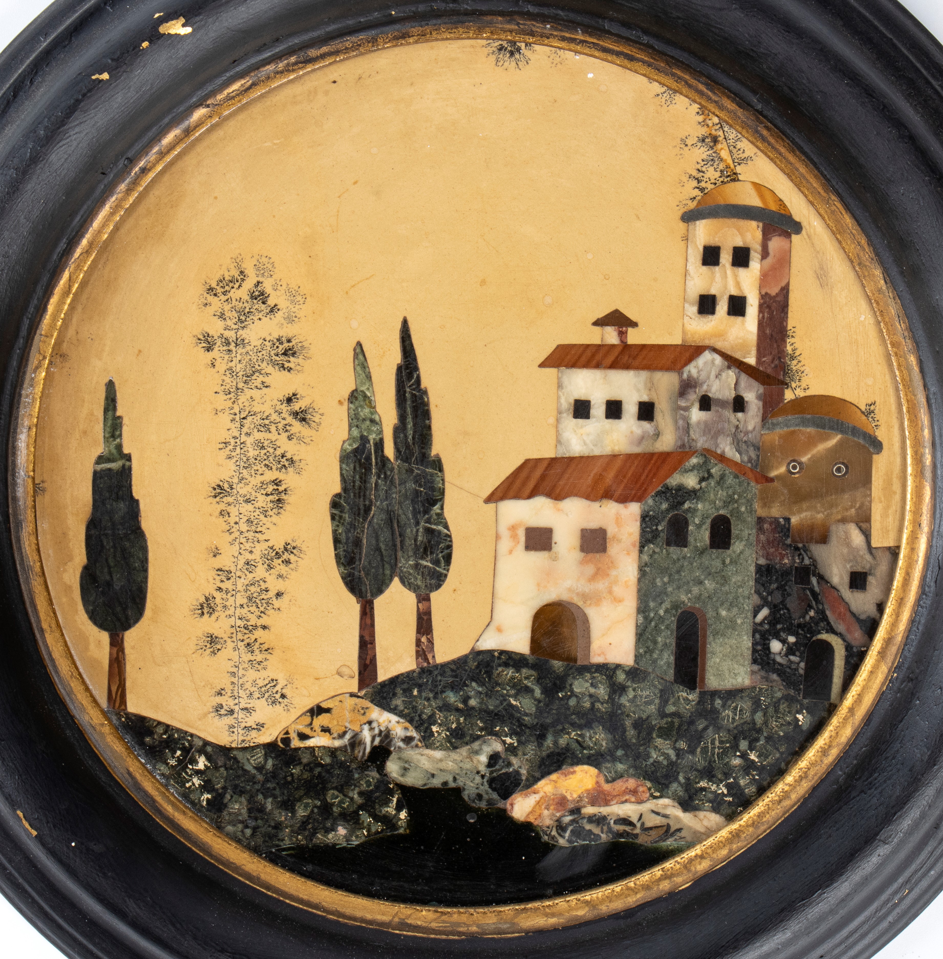 Coppia di commessi in pietre dure