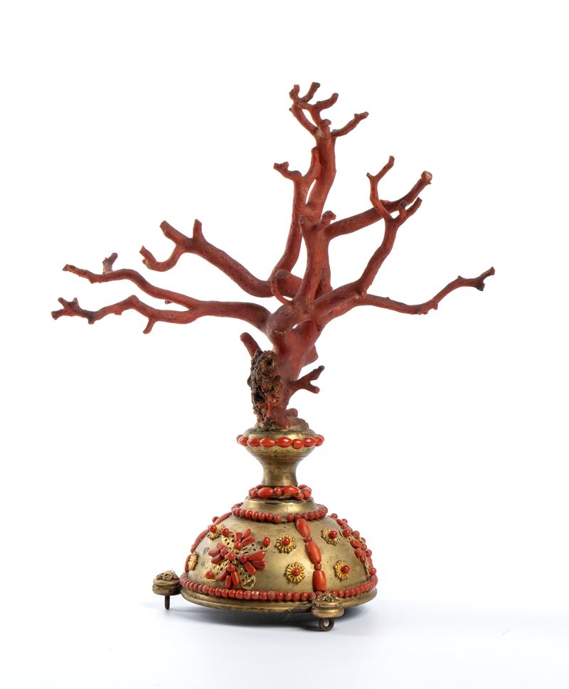 Composizione in corallo del Mediterraneo