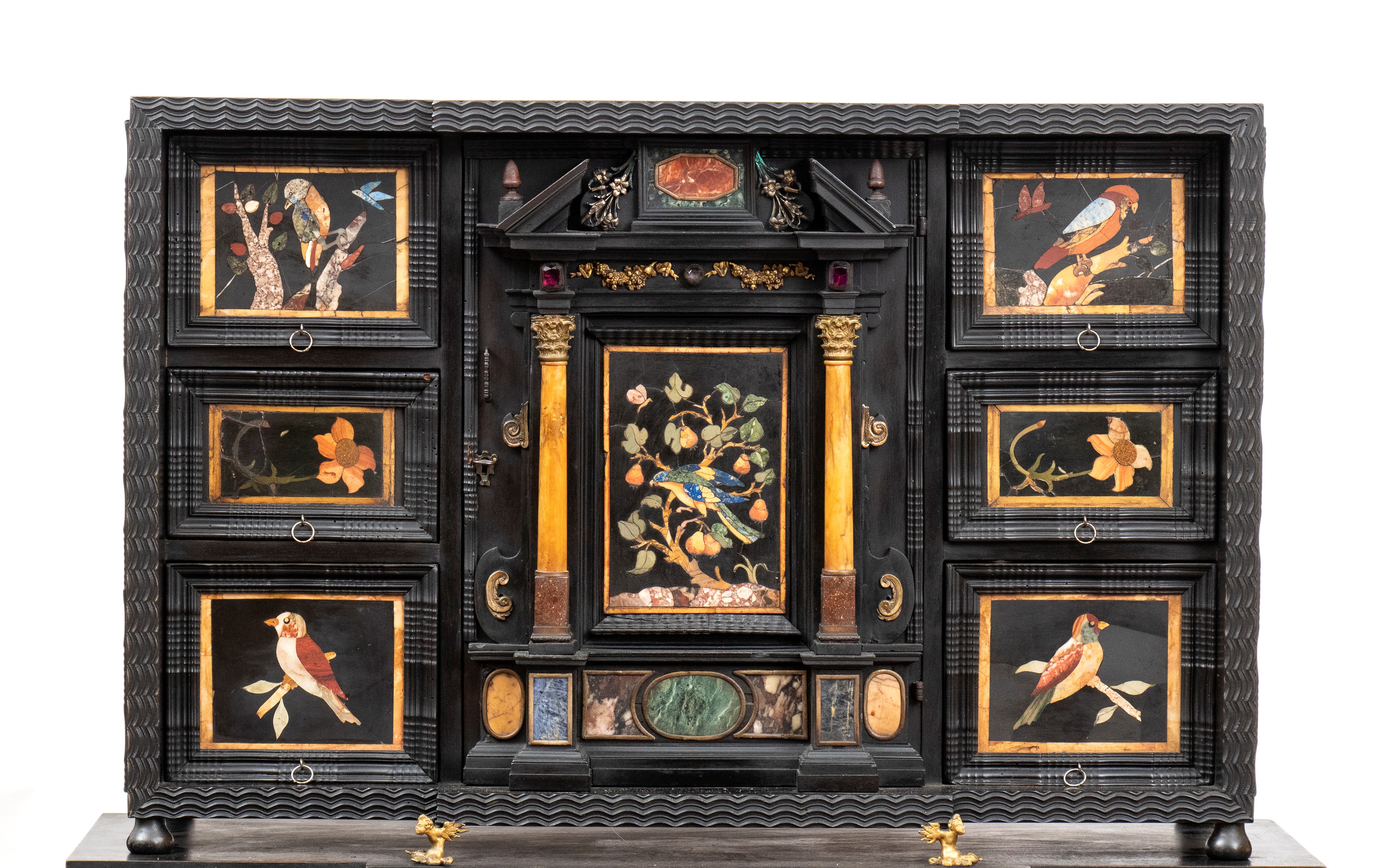 Opificio Granducale, Monetiere in ebano e pietre dure per i Brancaleoni della Rocca Leonella, Ita...