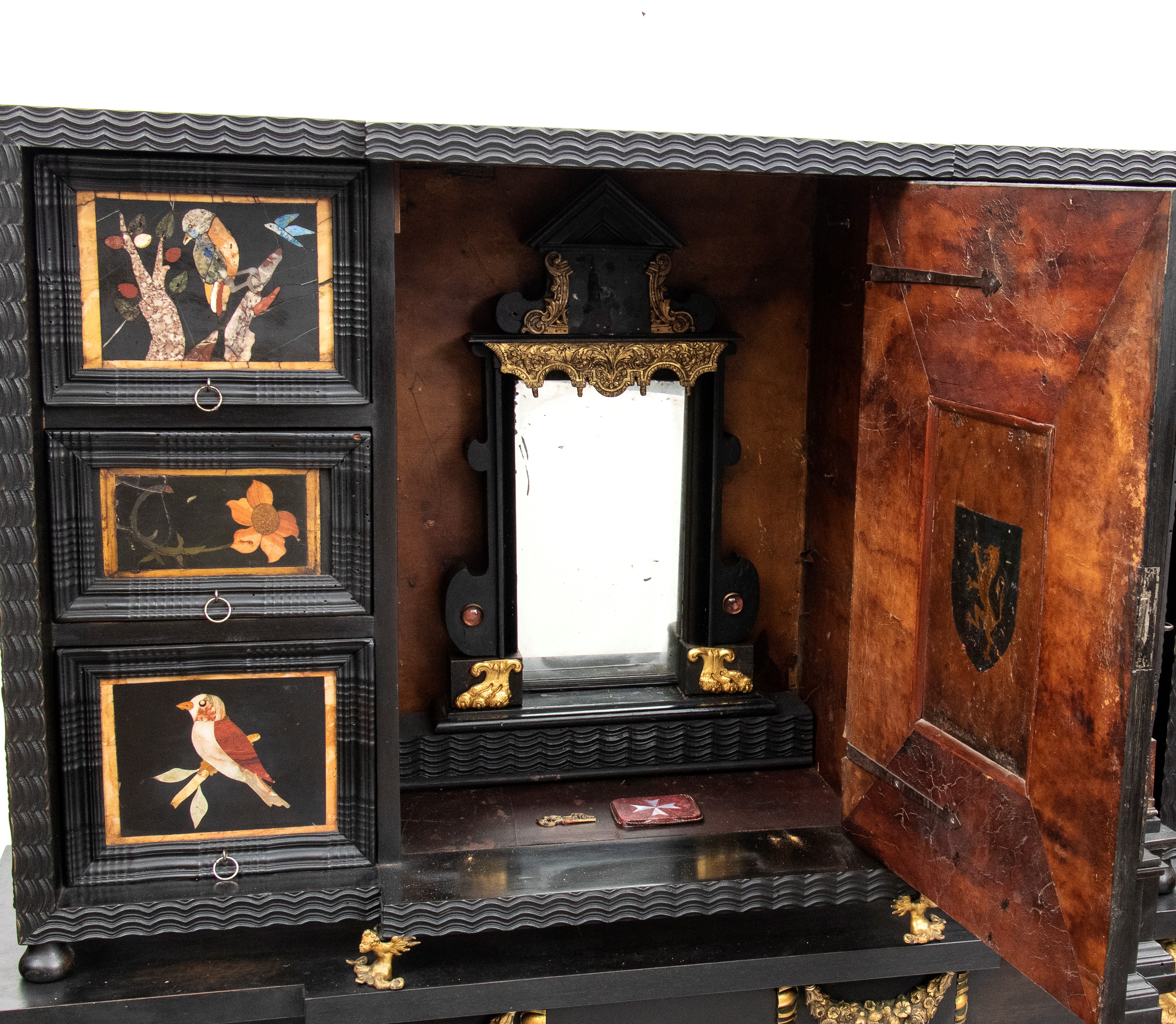 Opificio Granducale, Monetiere in ebano e pietre dure per i Brancaleoni della Rocca Leonella, Ita...