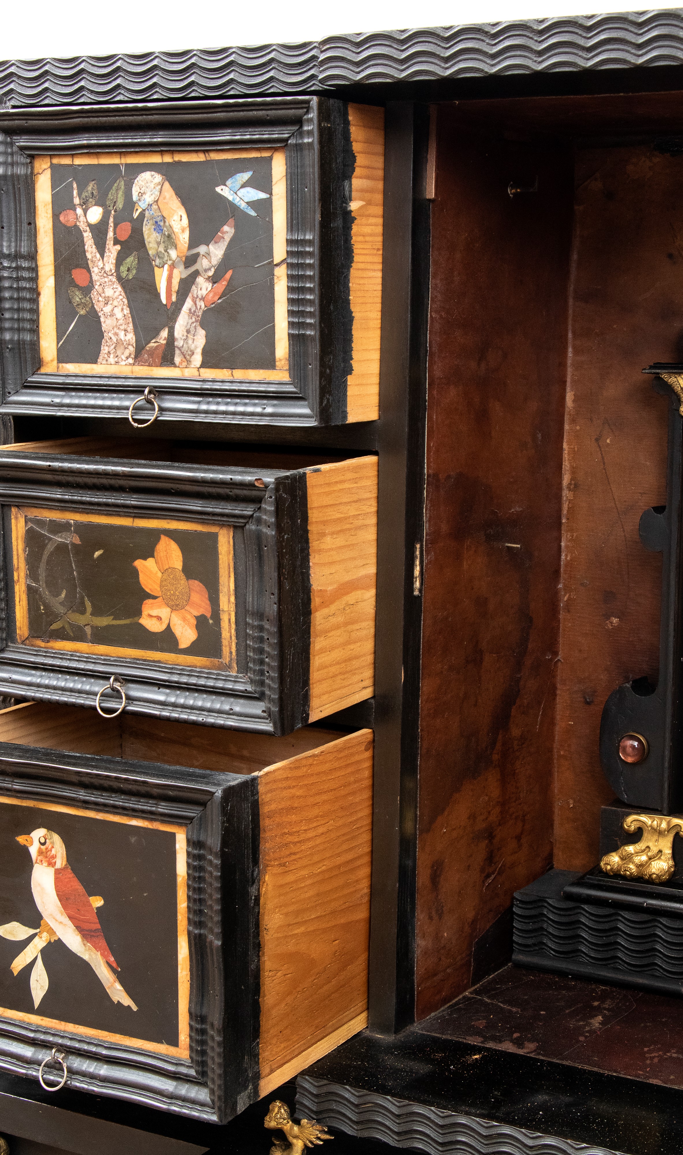 Opificio Granducale, Monetiere in ebano e pietre dure per i Brancaleoni della Rocca Leonella, Ita...