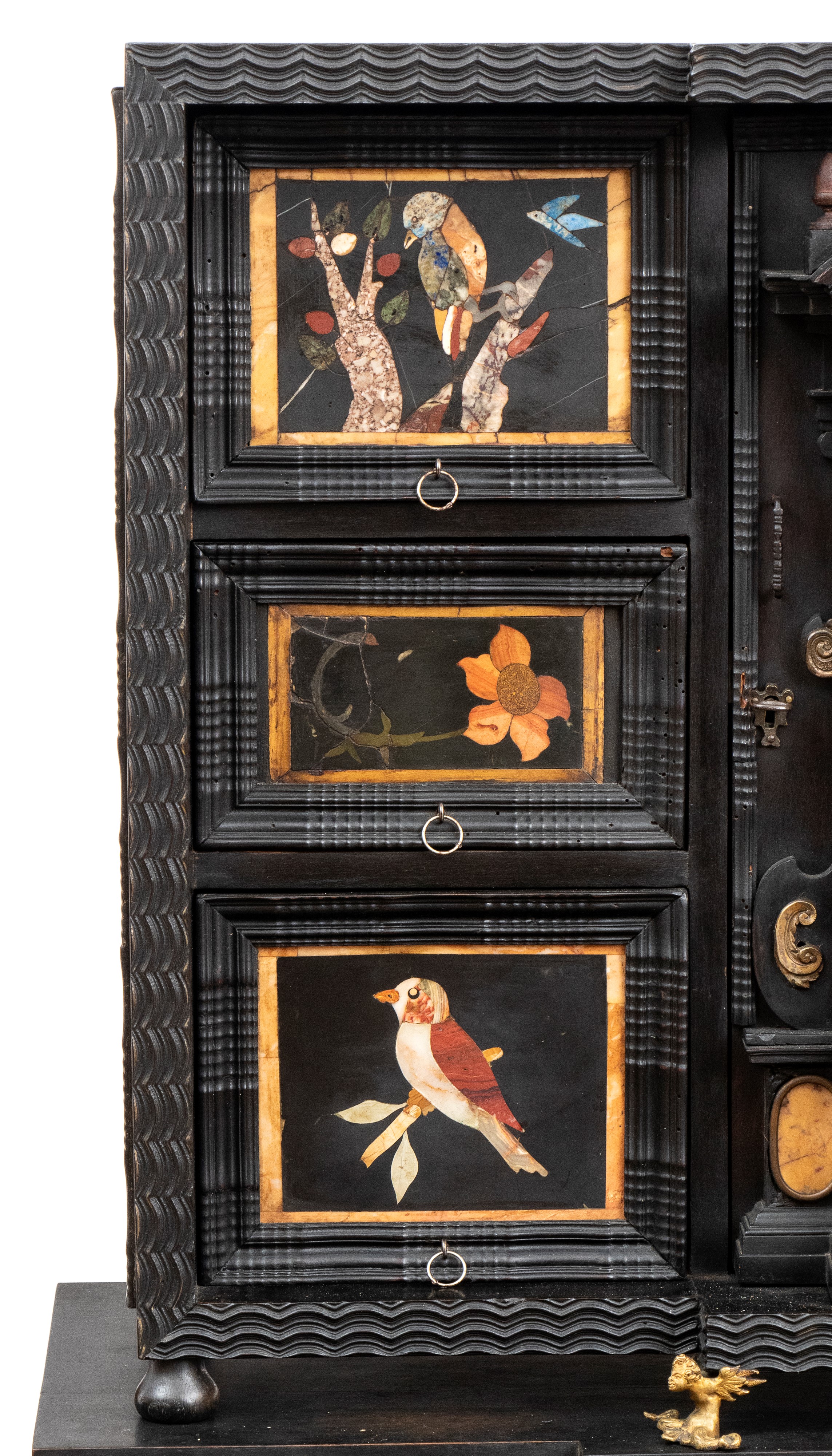 Opificio Granducale, Monetiere in ebano e pietre dure per i Brancaleoni della Rocca Leonella, Ita...