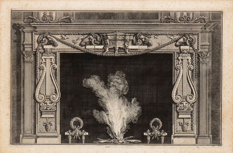 Giovanni Battista Piranesi - Camino - Acquaforte