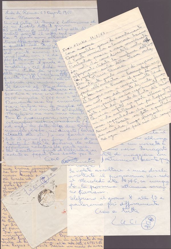 Battisti, Lucio - Lotto di circa 20 lettere private