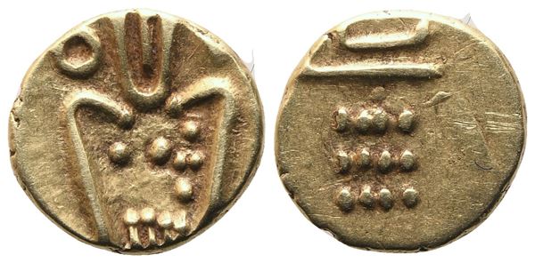 INDIA. Cochin-Malabar (XVII-XVII secc.). Fanam; Au (0,36 g; 7 mm)
