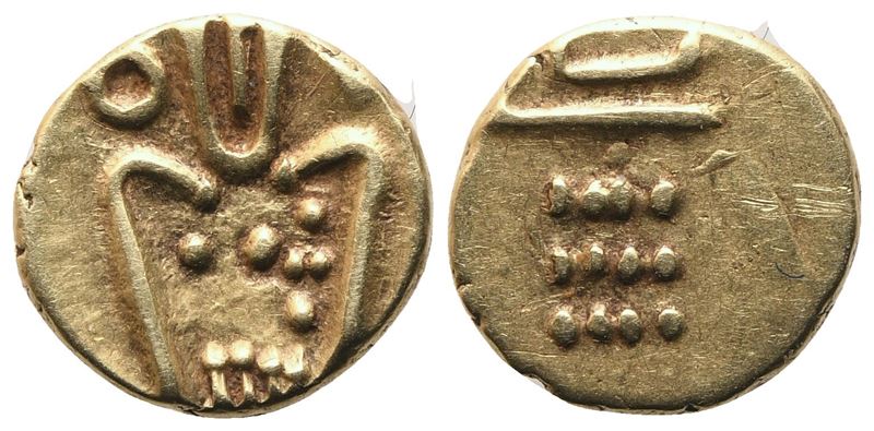 India, Fanam di Cochin-Malabar (XVII-XVIII secolo), oro