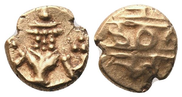 INDIA. Mysore. Kanthirava Narasaraja I (1638-1659), Fanam; Au (0,37 g; 5,8 mm)