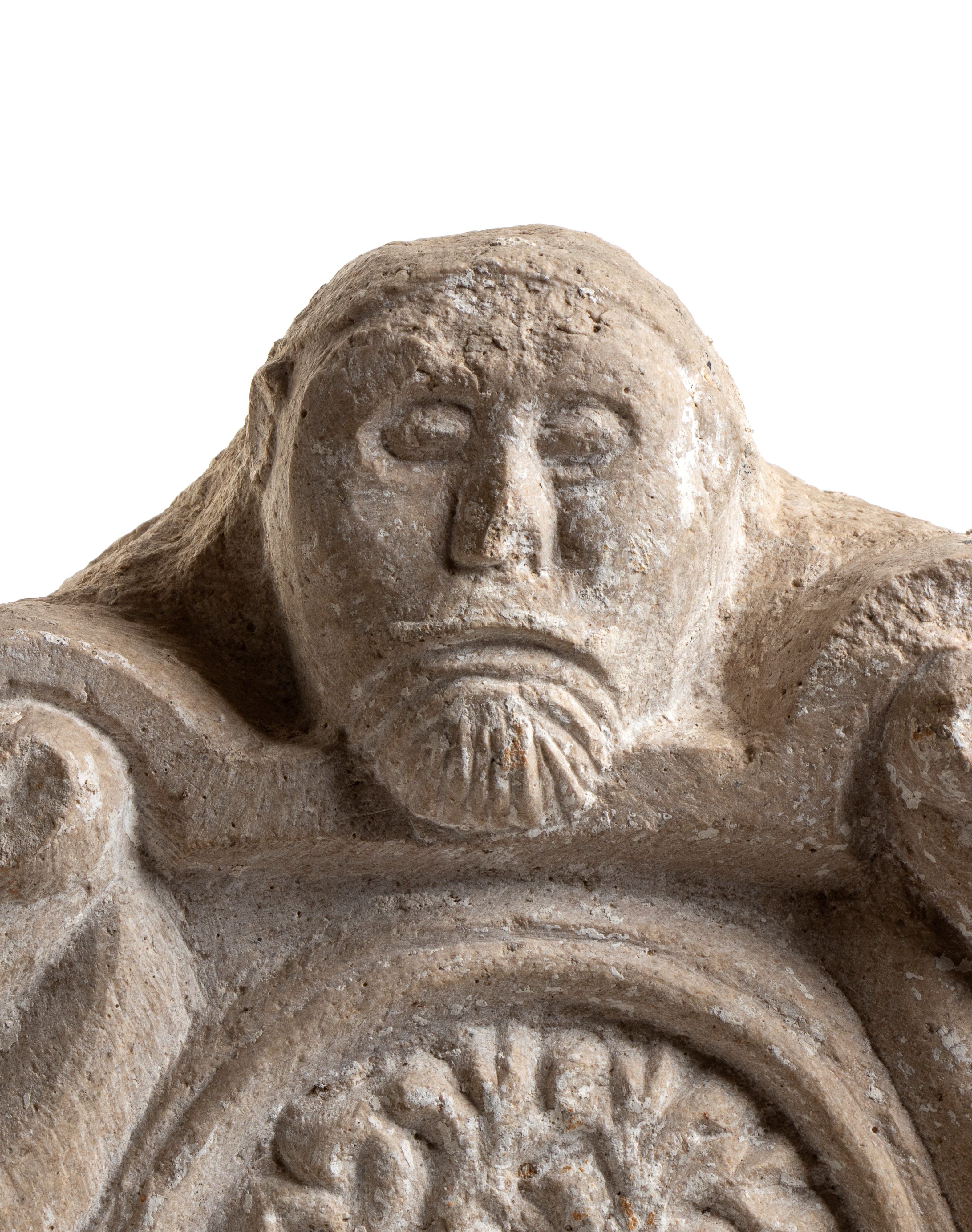 Stemma nobiliare di Ischitella, scultura in pietra, XV secolo