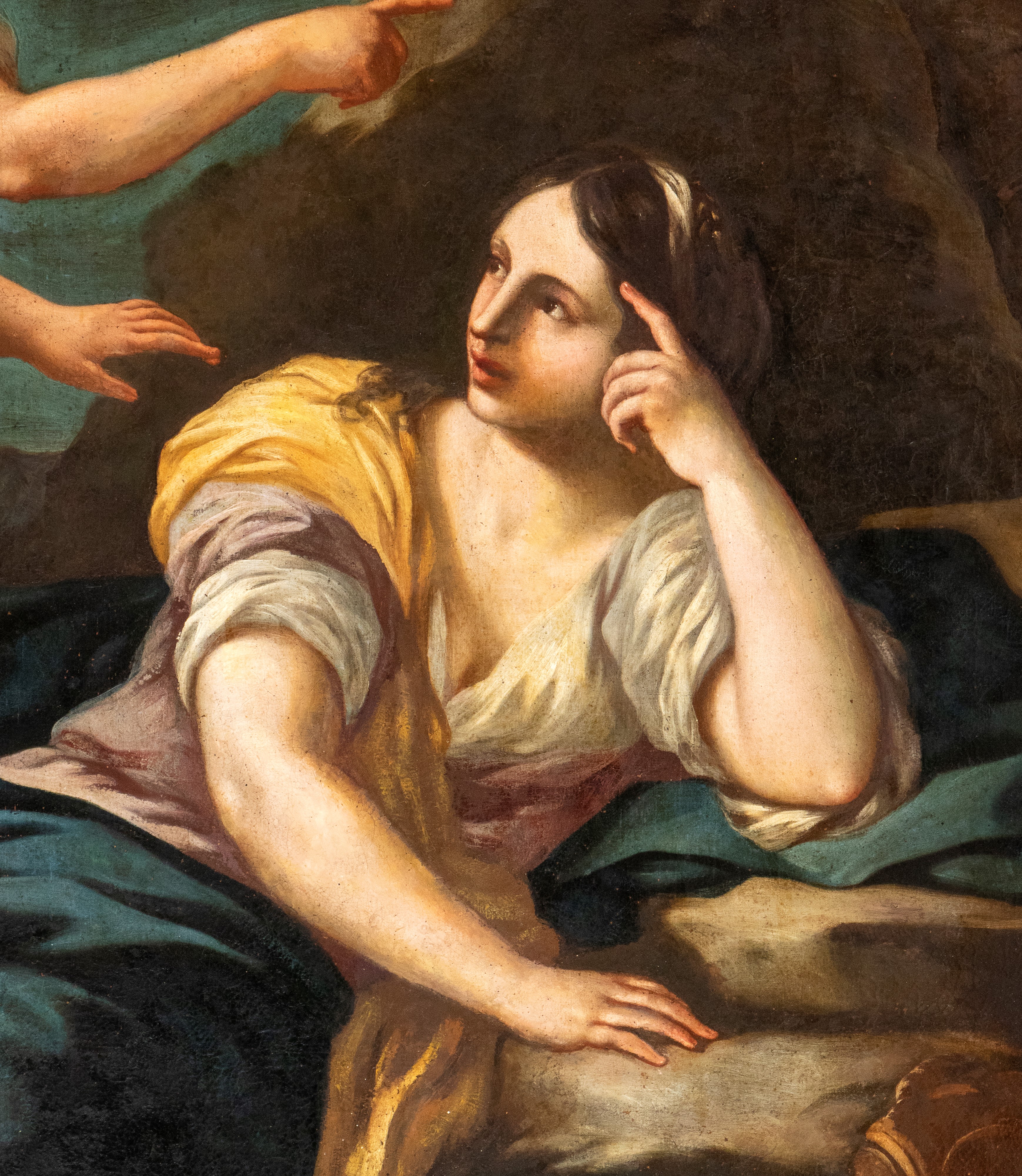 Carlo Malinconico - Agar e Ismaele nel deserto, olio su tela