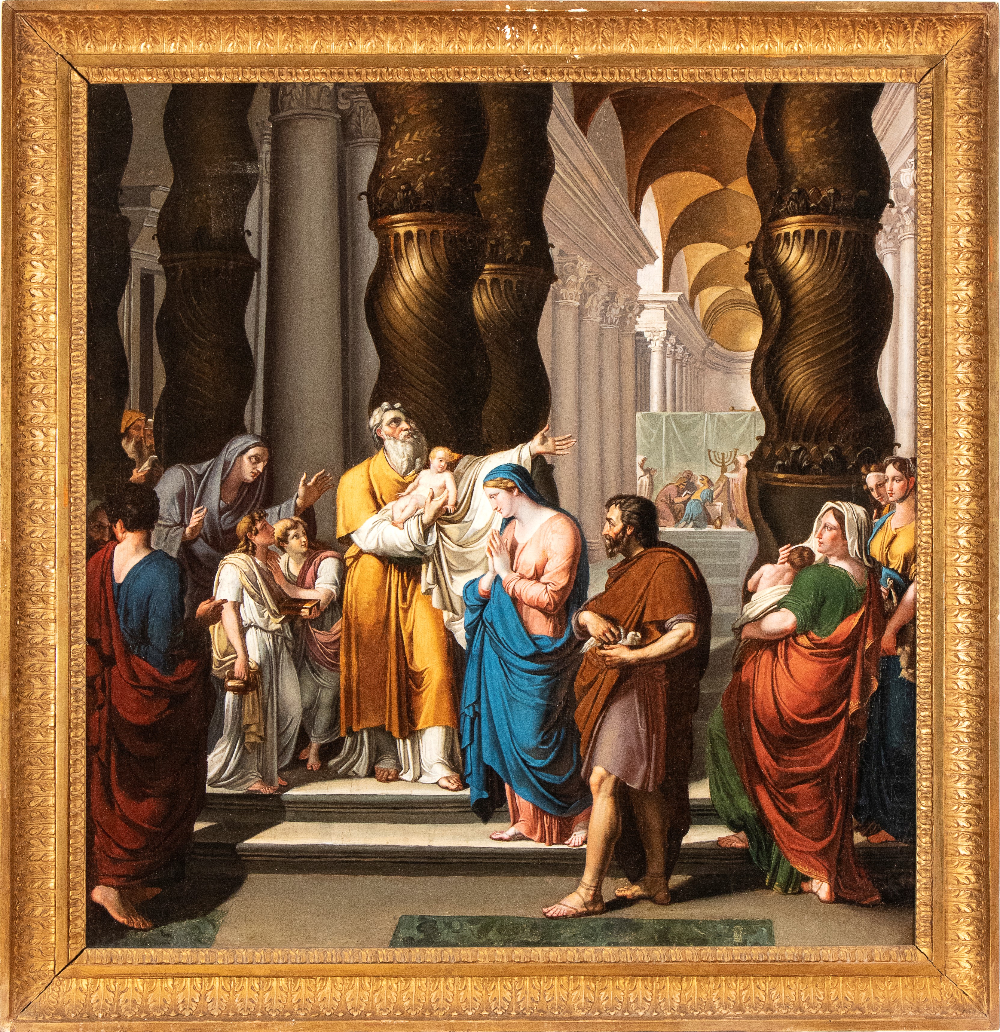 Vincenzo Camuccini - Presentazione di Gesù al Tempio, olio su tela