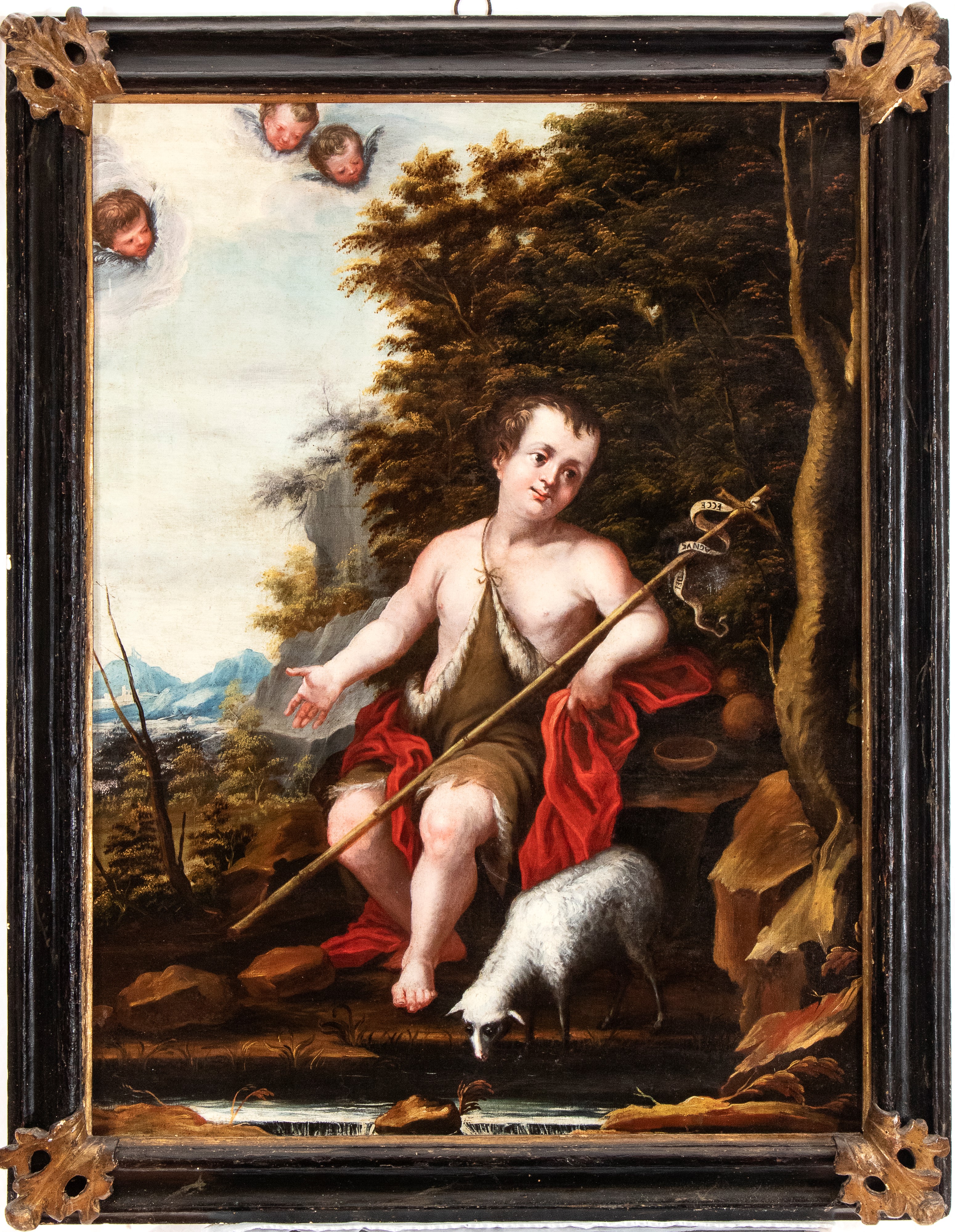 Artista Emiliano, XVII Secolo - San Giovannino, olio su tela