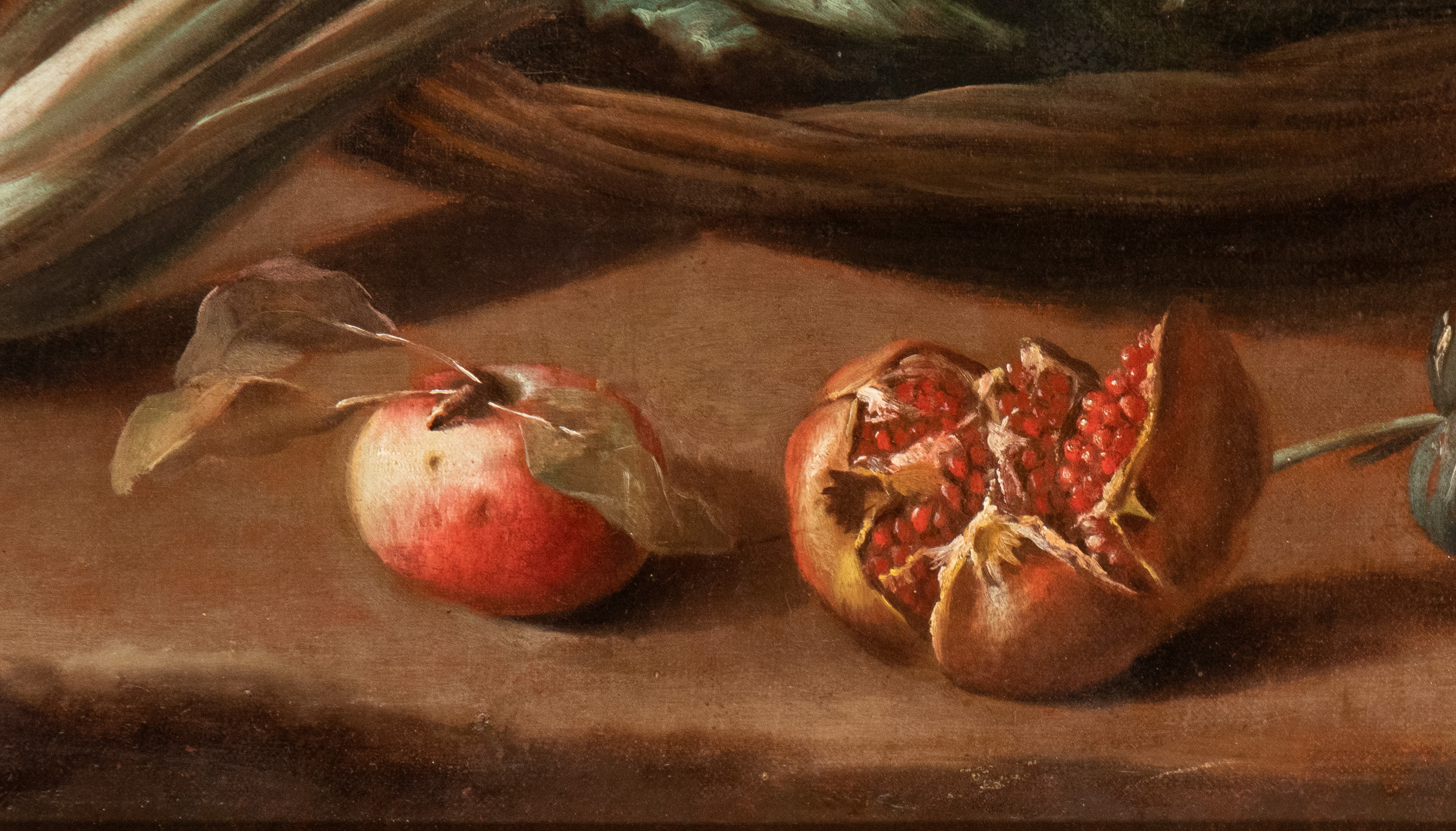 Nicola Levoli - Natura morta con uva, zucche, pesche e serpente e Natura morta con cavolo, sedano...